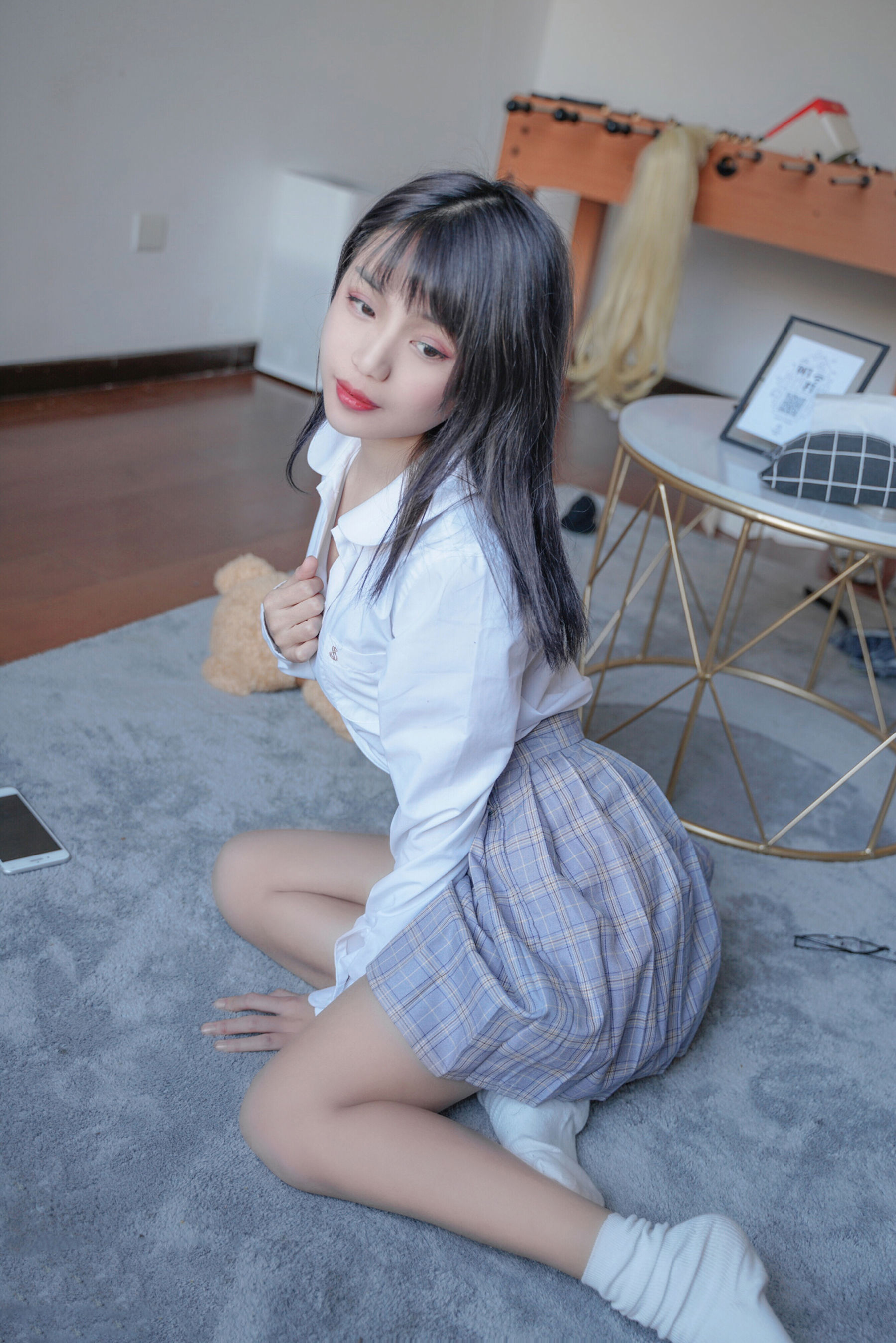 VOL.047 裸腿制服裙-图38