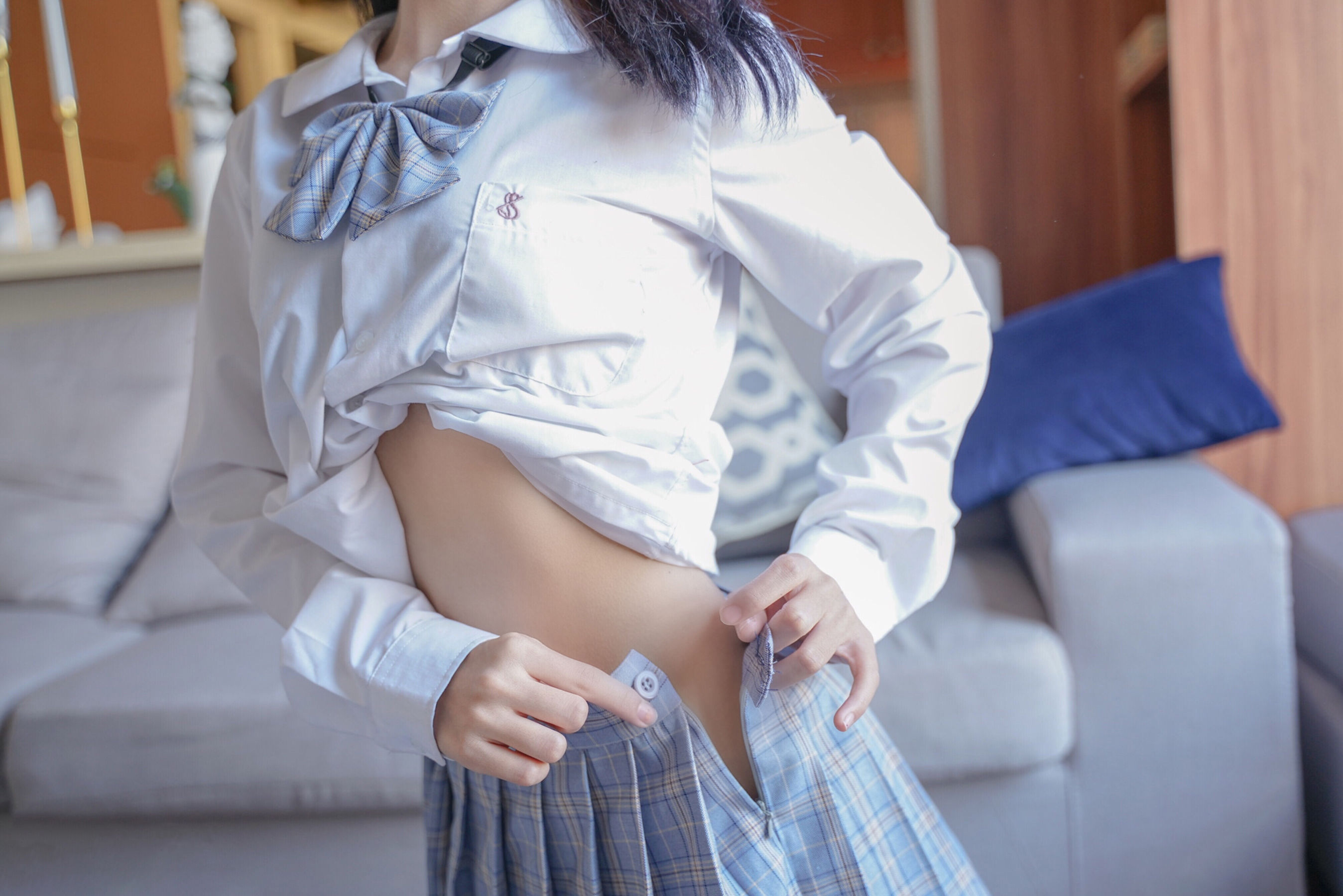 VOL.047 裸腿制服裙-图40