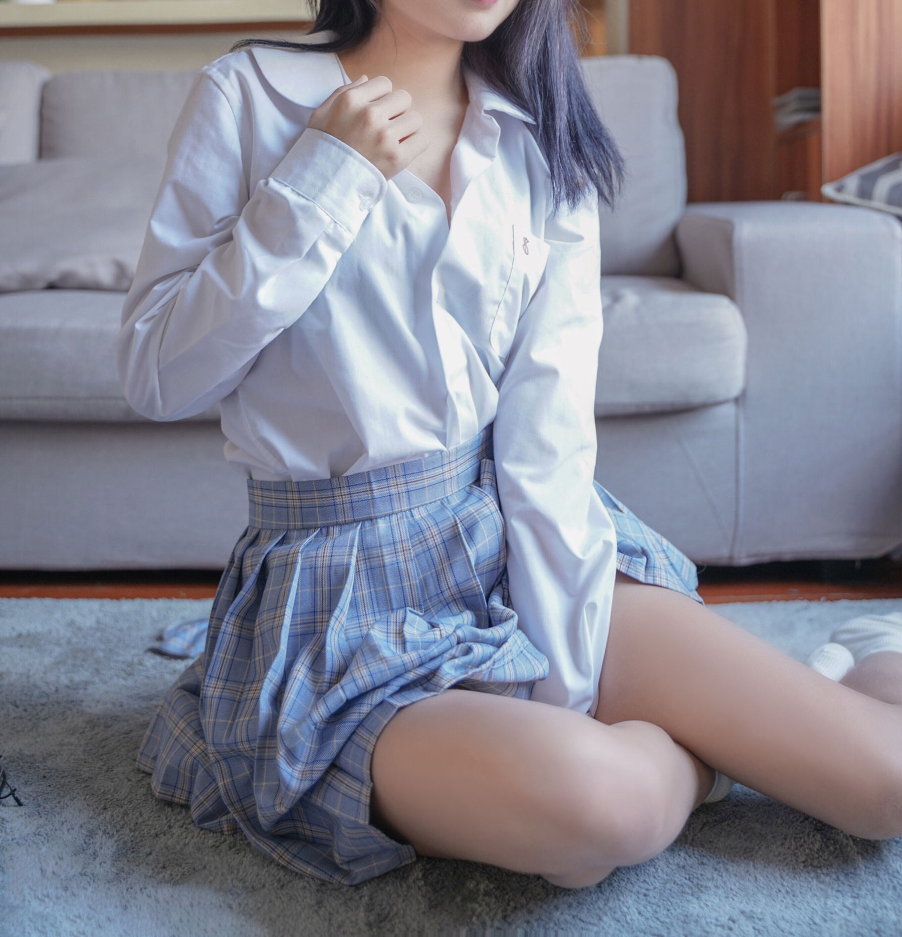 VOL.047 裸腿制服裙-图41