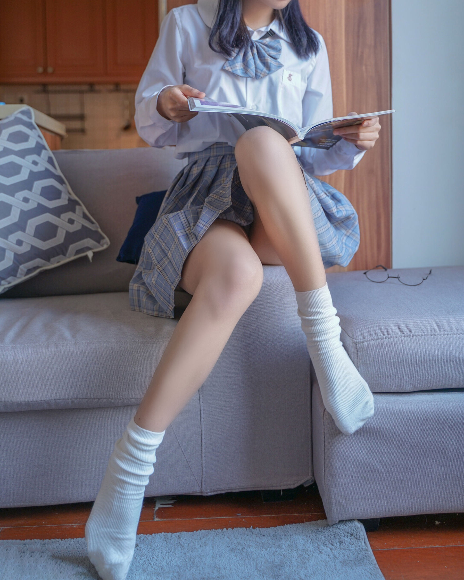 VOL.047 裸腿制服裙-图42