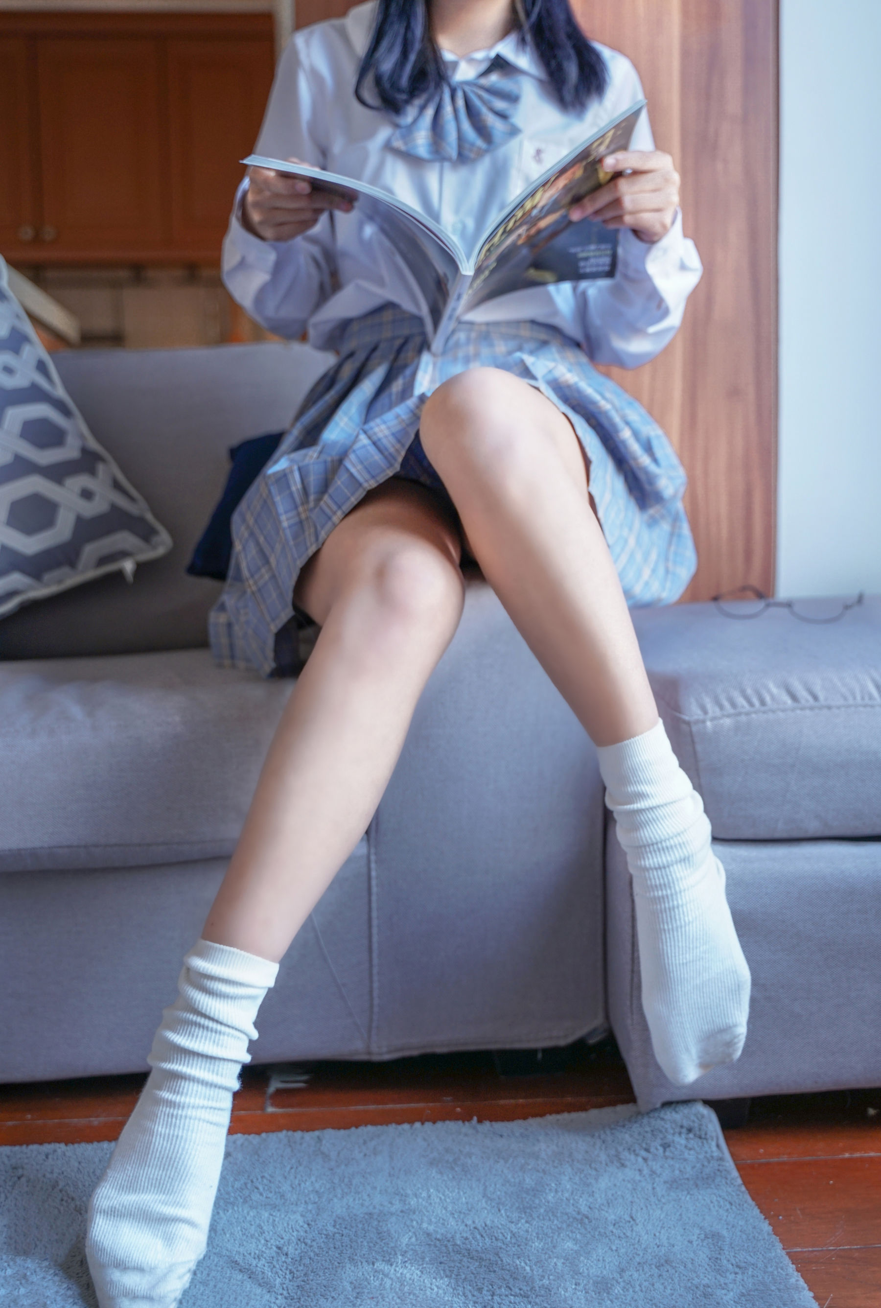 VOL.047 裸腿制服裙-图7