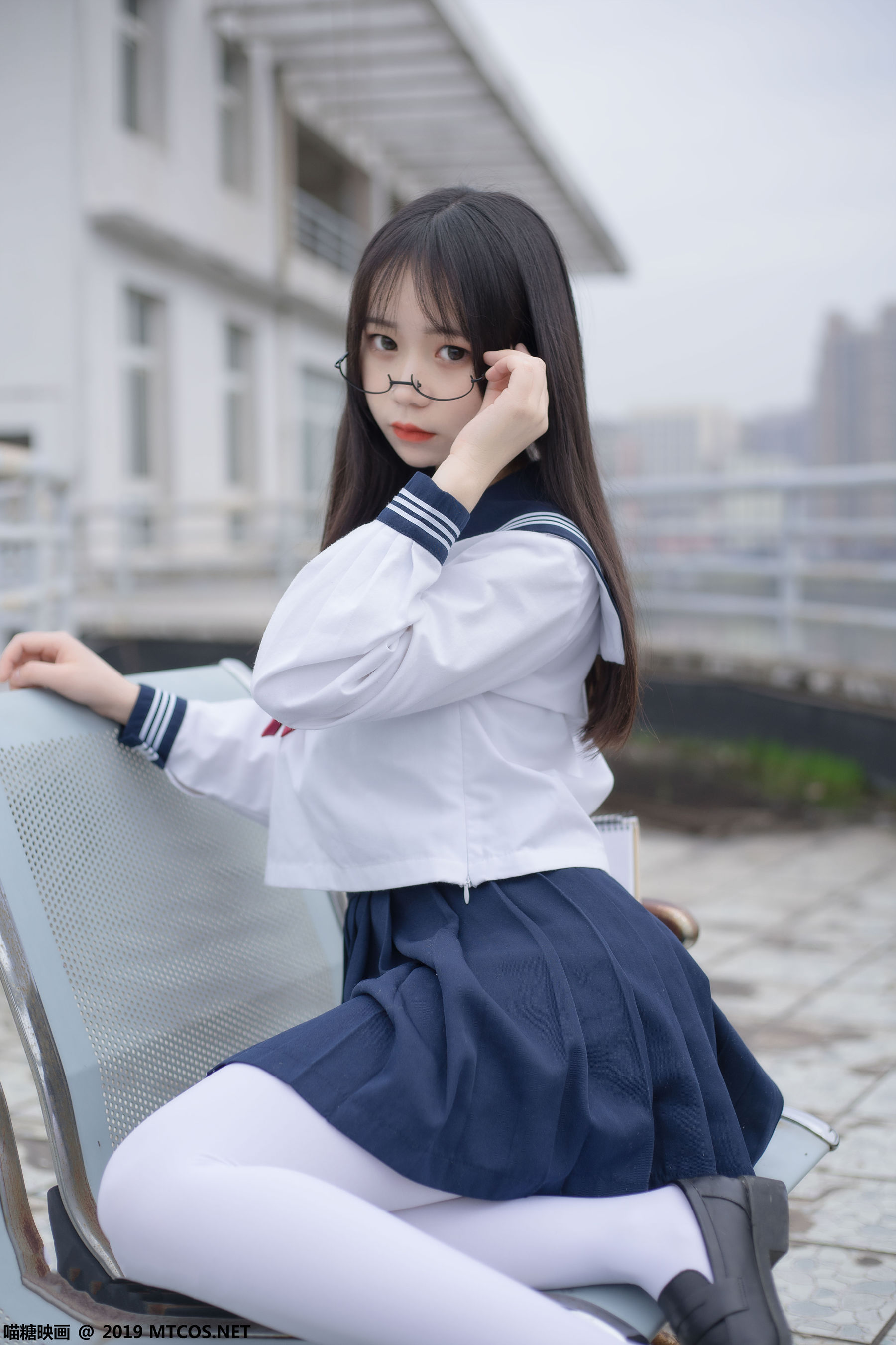 VOL.067 喵喵的白丝水手服-图1