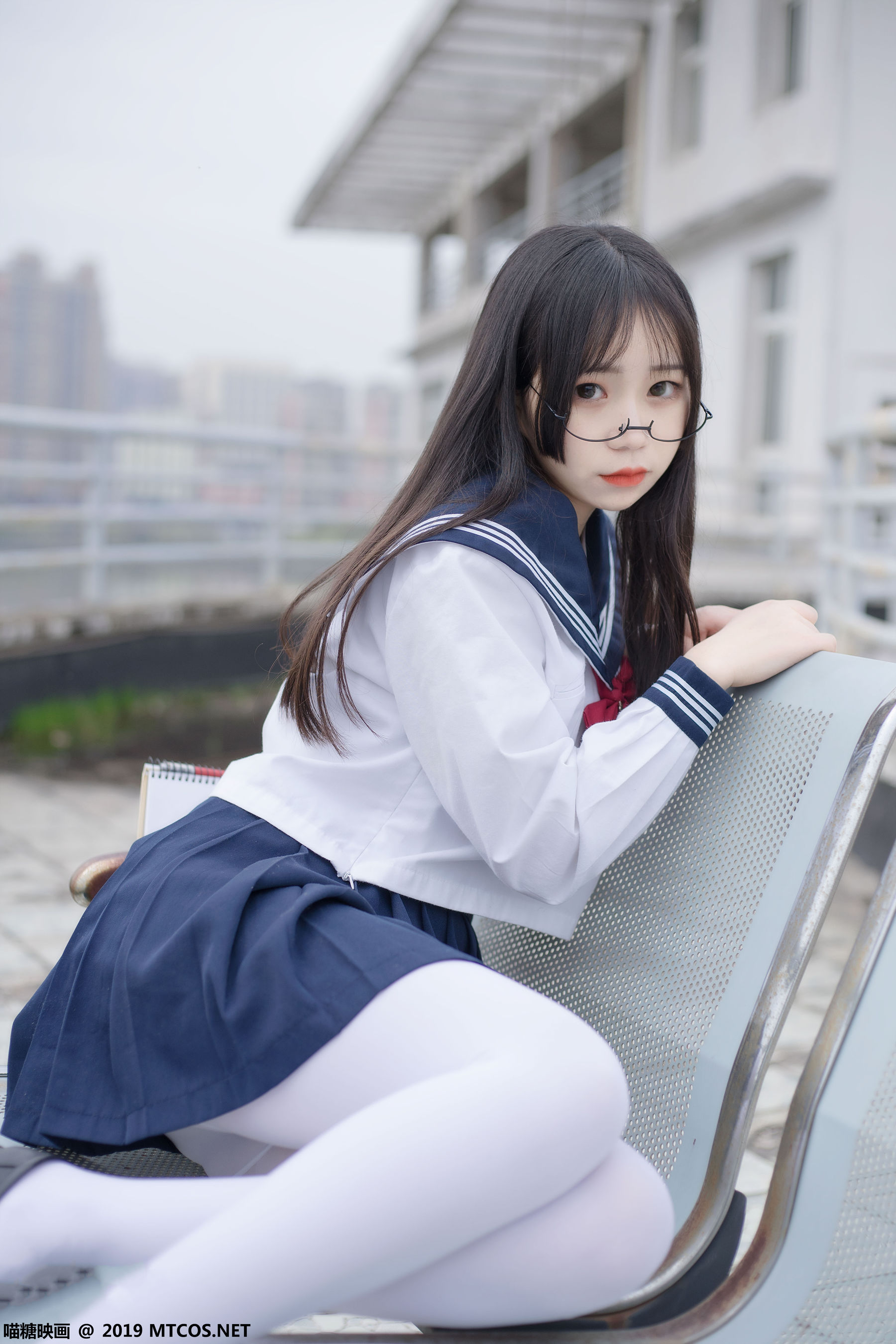 VOL.067 喵喵的白丝水手服-图7