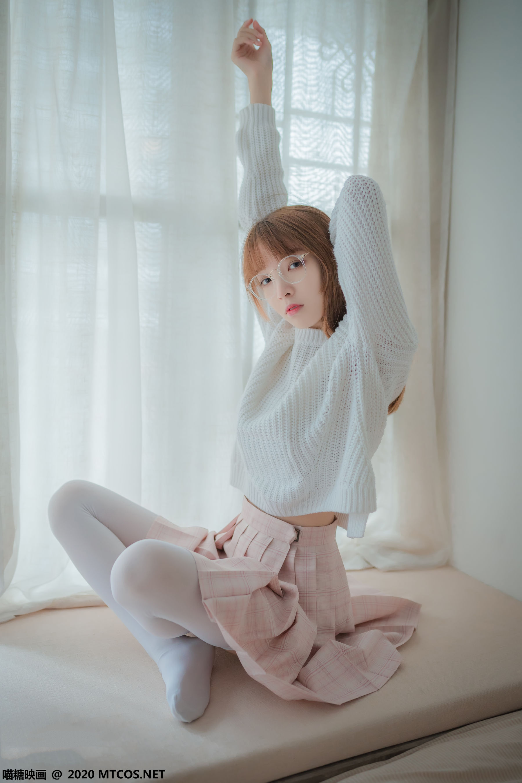 VOL.077 粉格裙的眼睛娘-图10