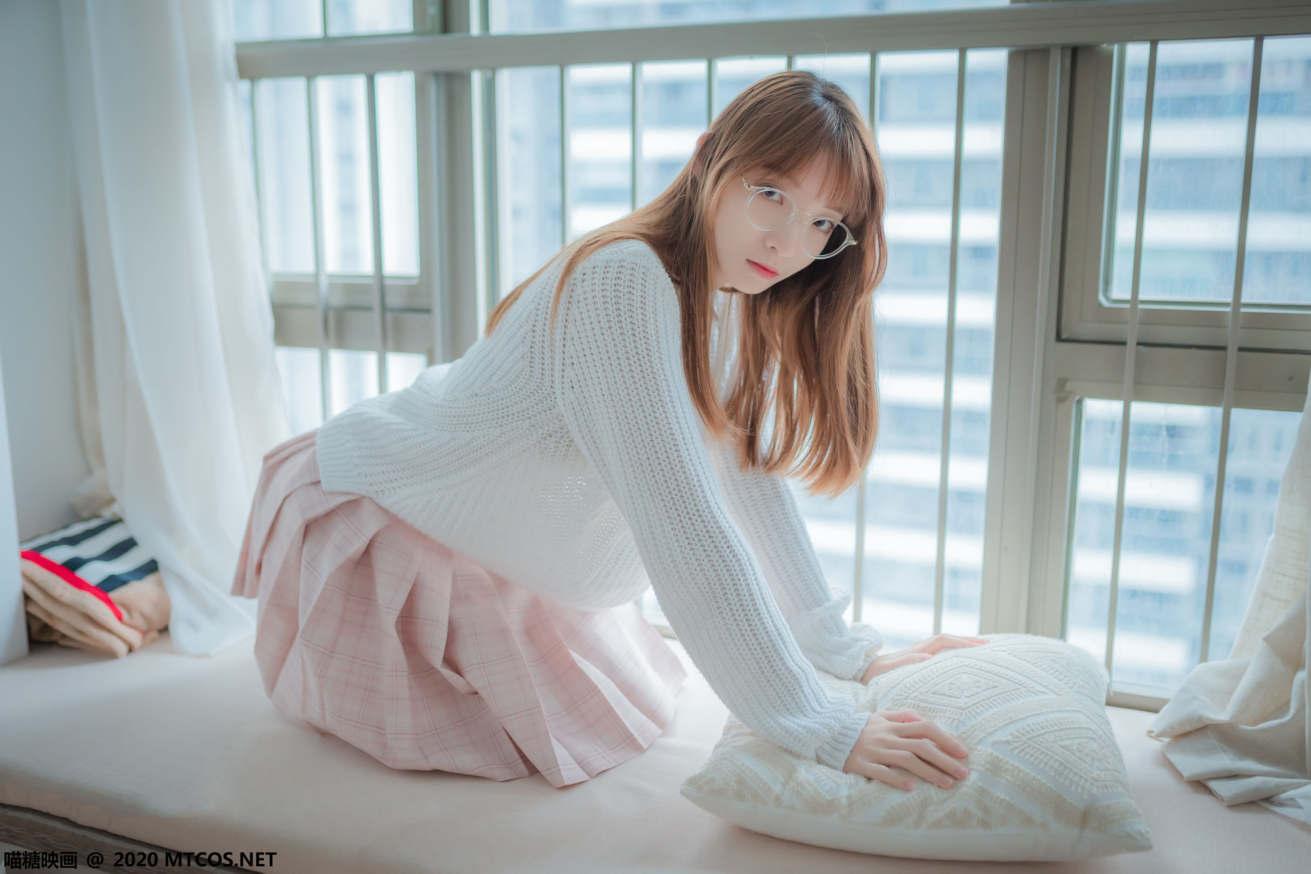 VOL.077 粉格裙的眼睛娘-图19