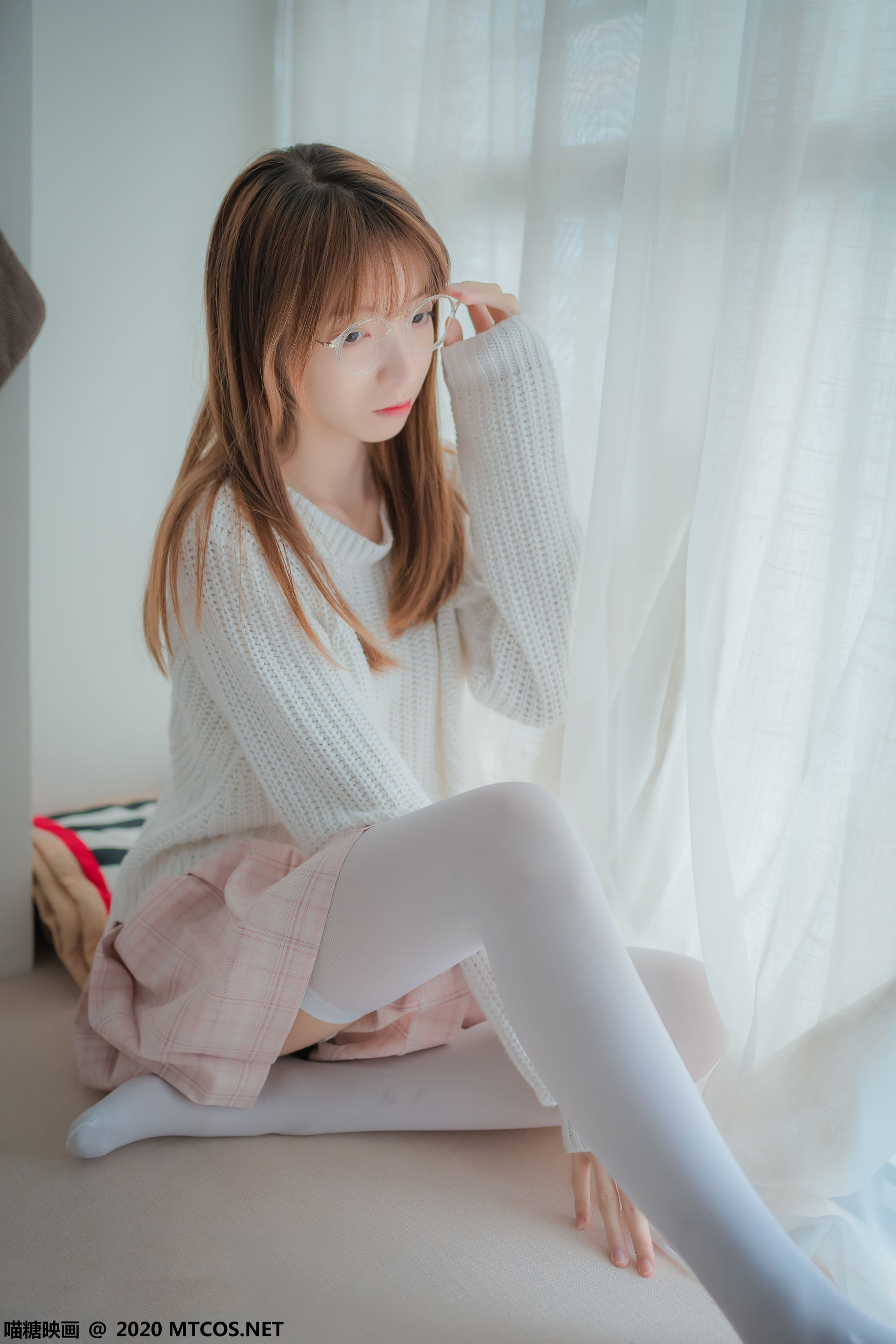 VOL.077 粉格裙的眼睛娘-图24