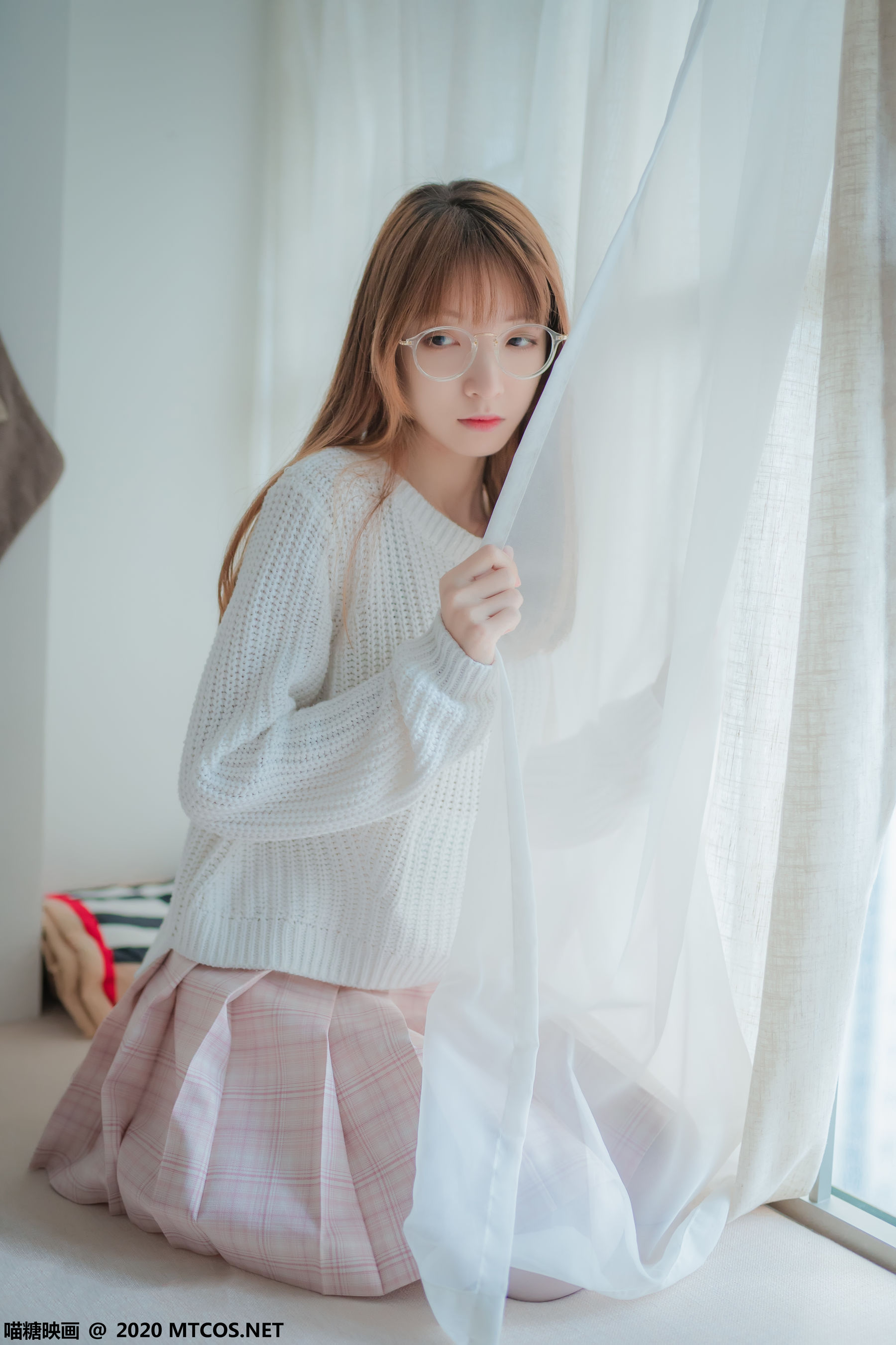 VOL.077 粉格裙的眼睛娘-图25