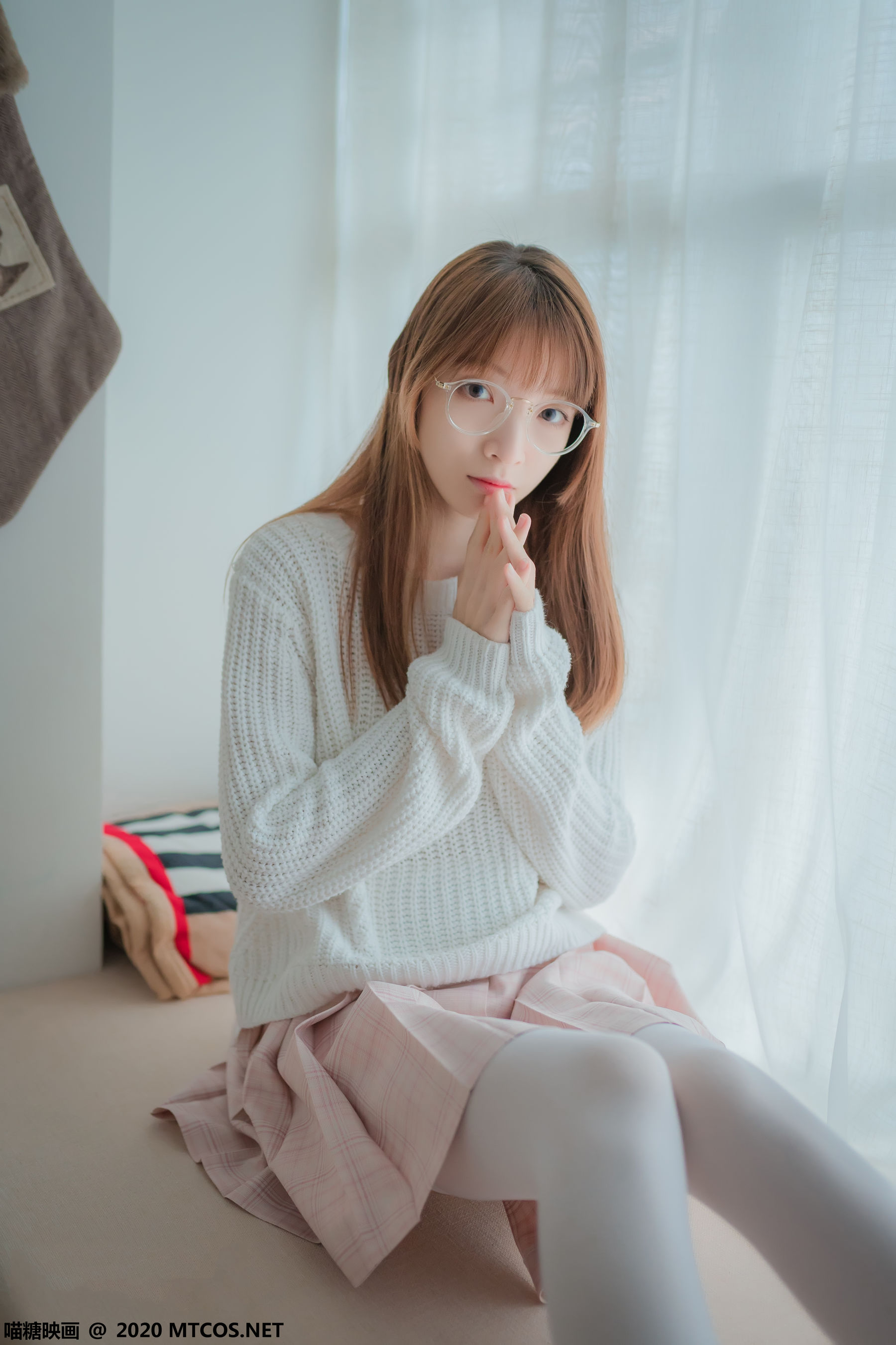 VOL.077 粉格裙的眼睛娘-图26