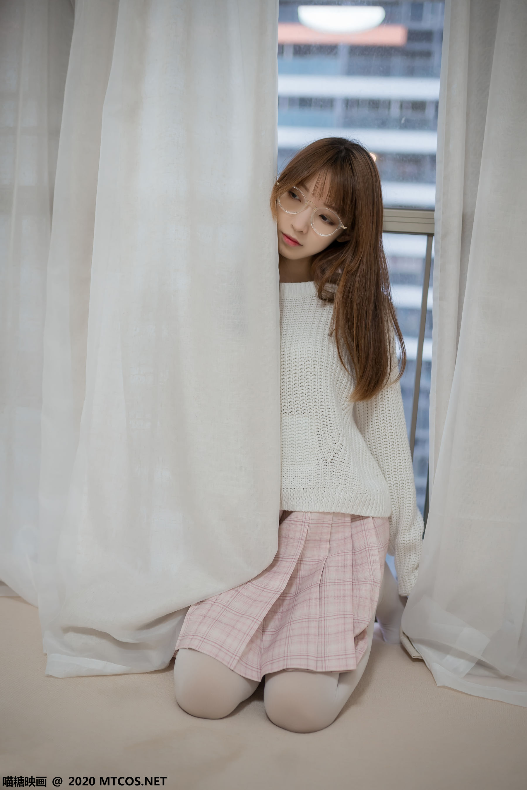 VOL.077 粉格裙的眼睛娘-图36