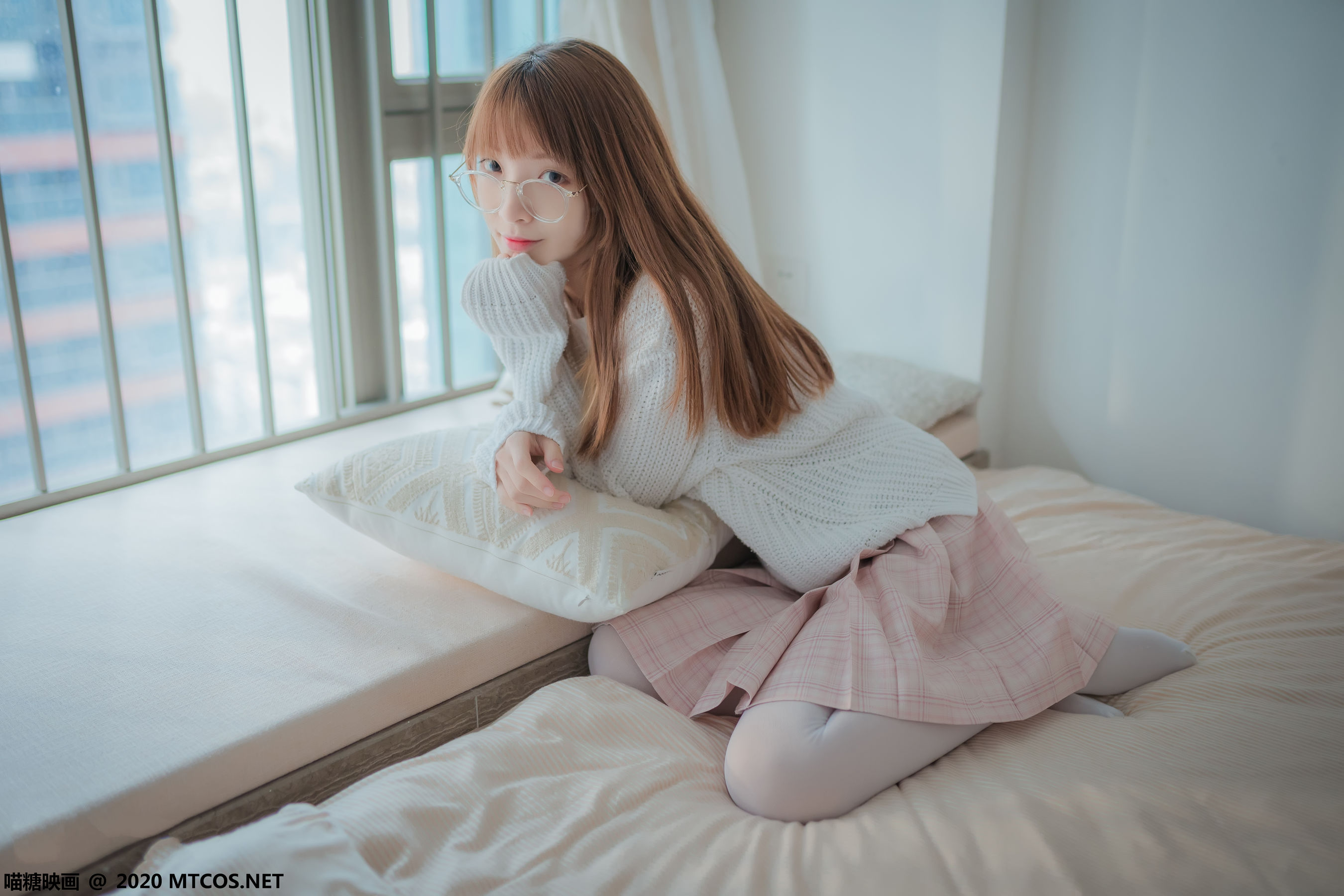 VOL.077 粉格裙的眼睛娘-图3