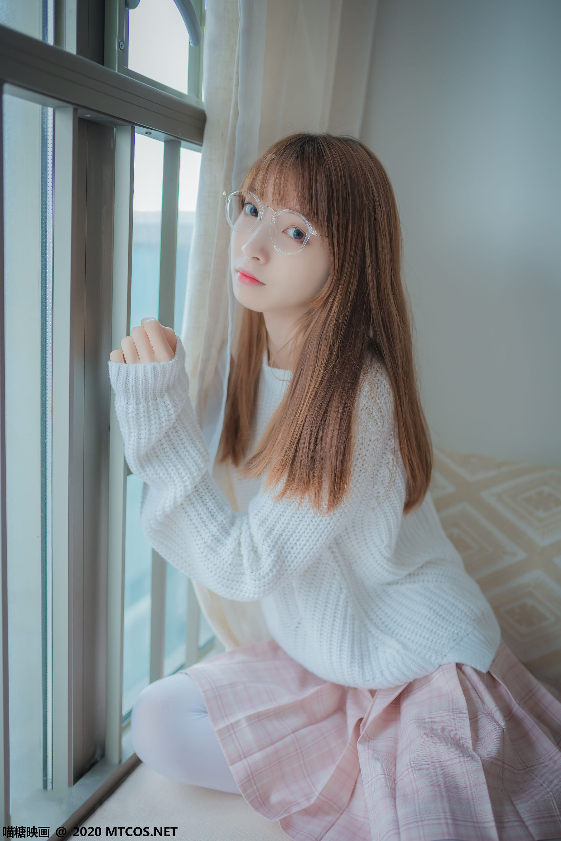 VOL.077 粉格裙的眼睛娘-图5