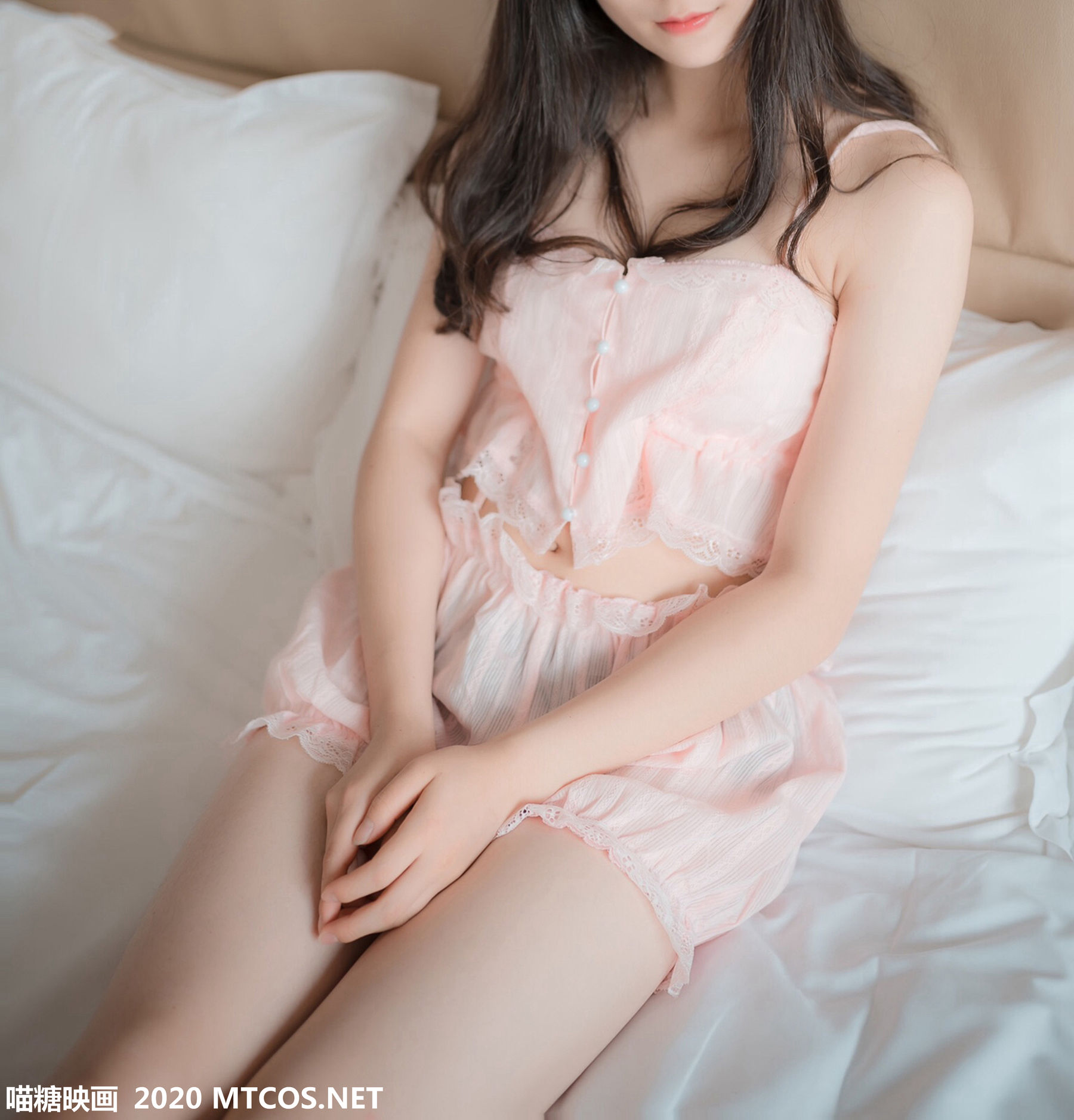 VOL.104 粉色吊带睡衣-图20