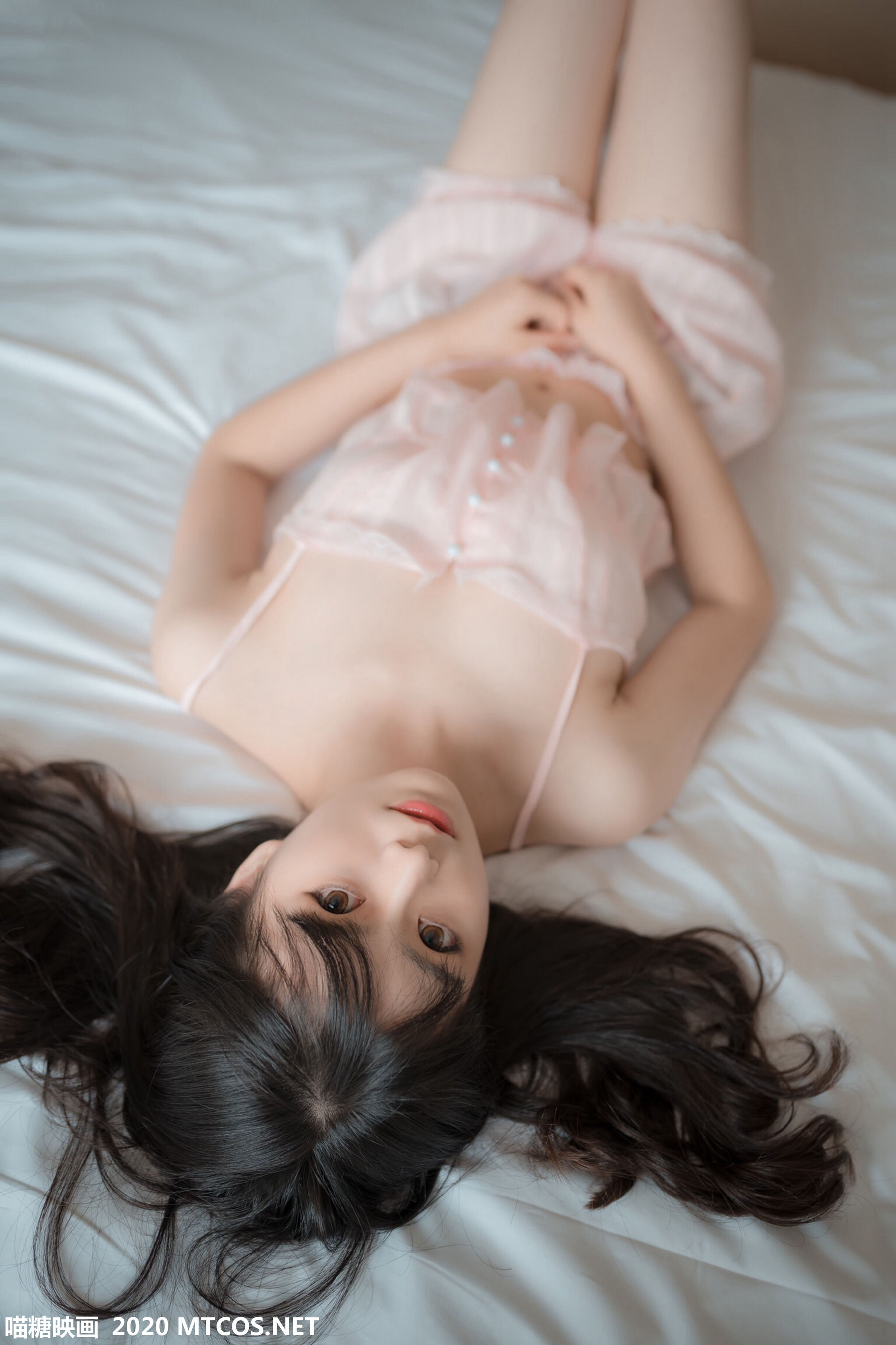 VOL.104 粉色吊带睡衣-图21