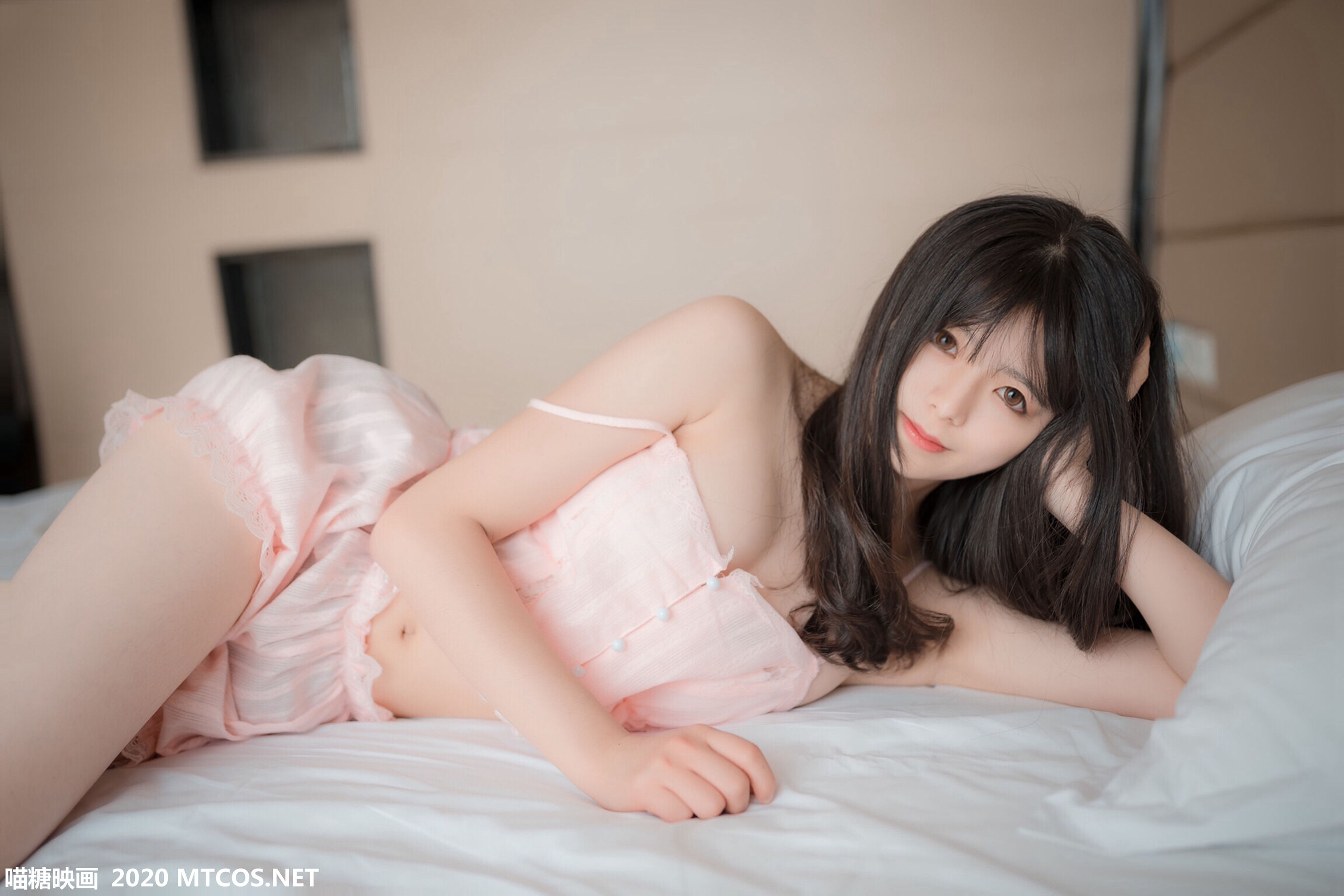 VOL.104 粉色吊带睡衣-图31