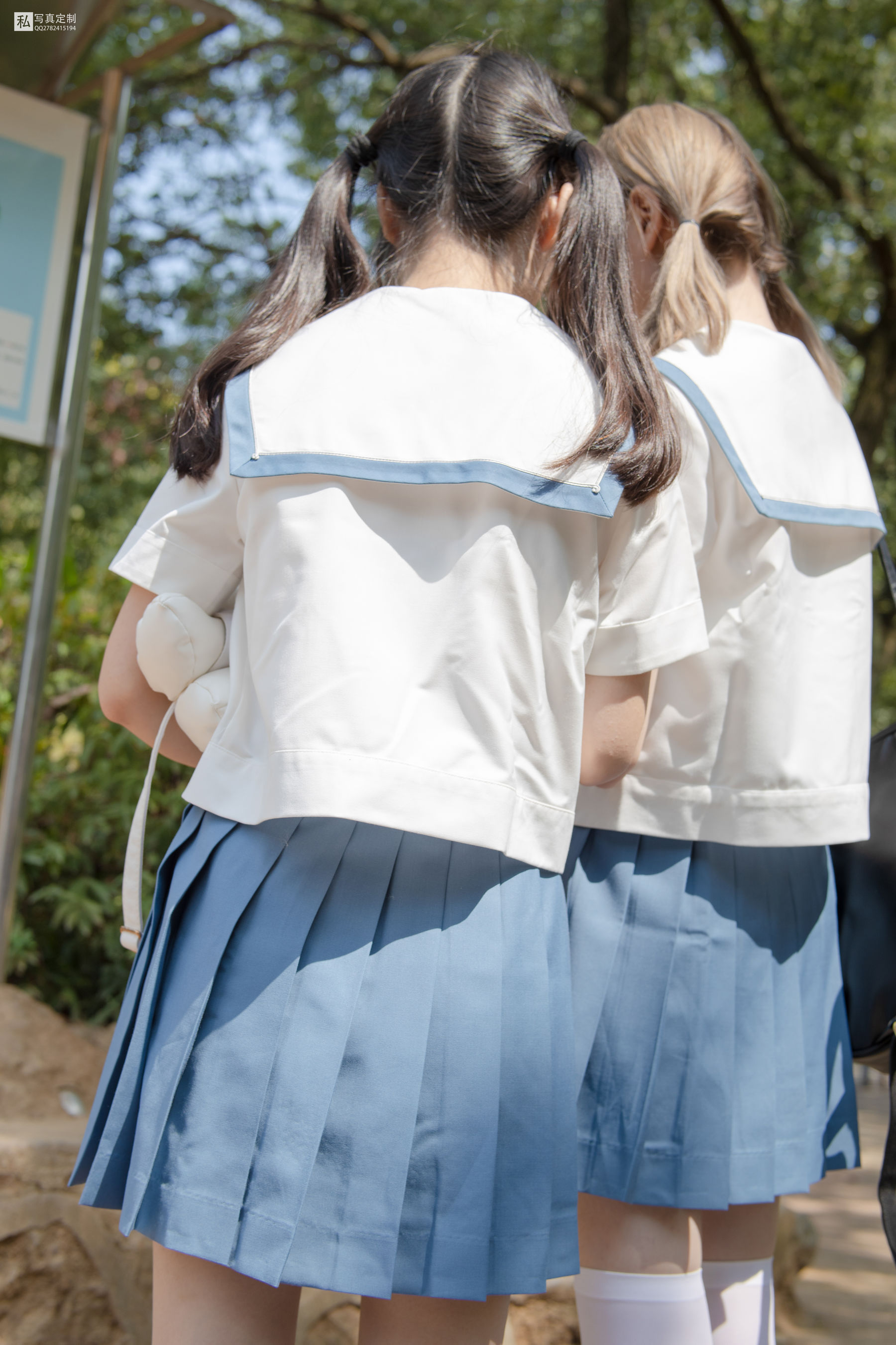 JKFUN-025 默陌&Aika 80D白丝过膝袜-图18