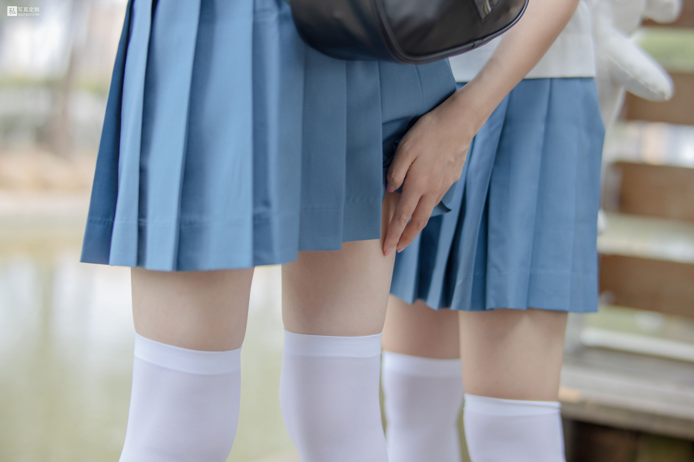 JKFUN-025 默陌&Aika 80D白丝过膝袜-图59