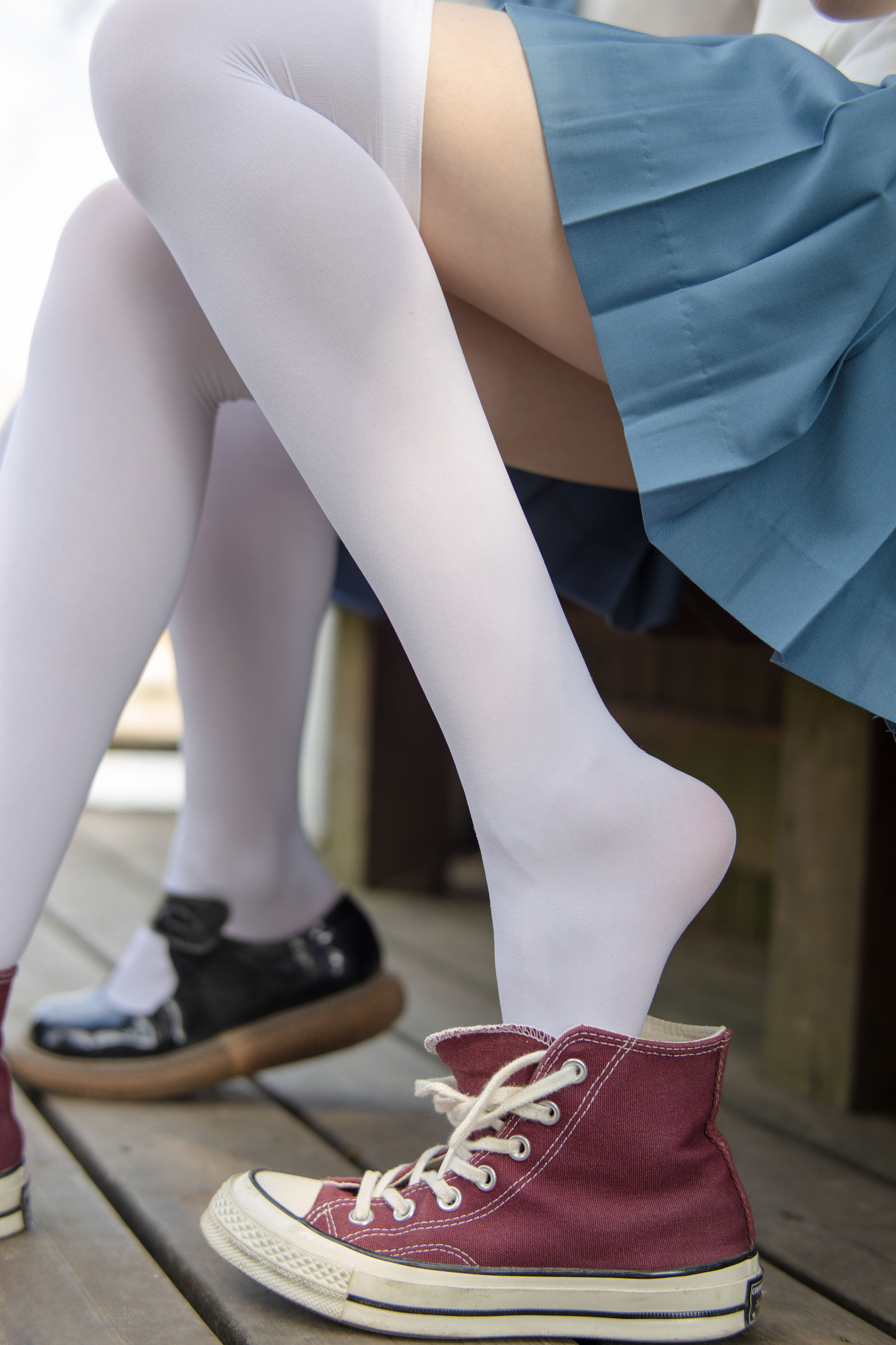 JKFUN-025 默陌&Aika 80D白丝过膝袜-图78