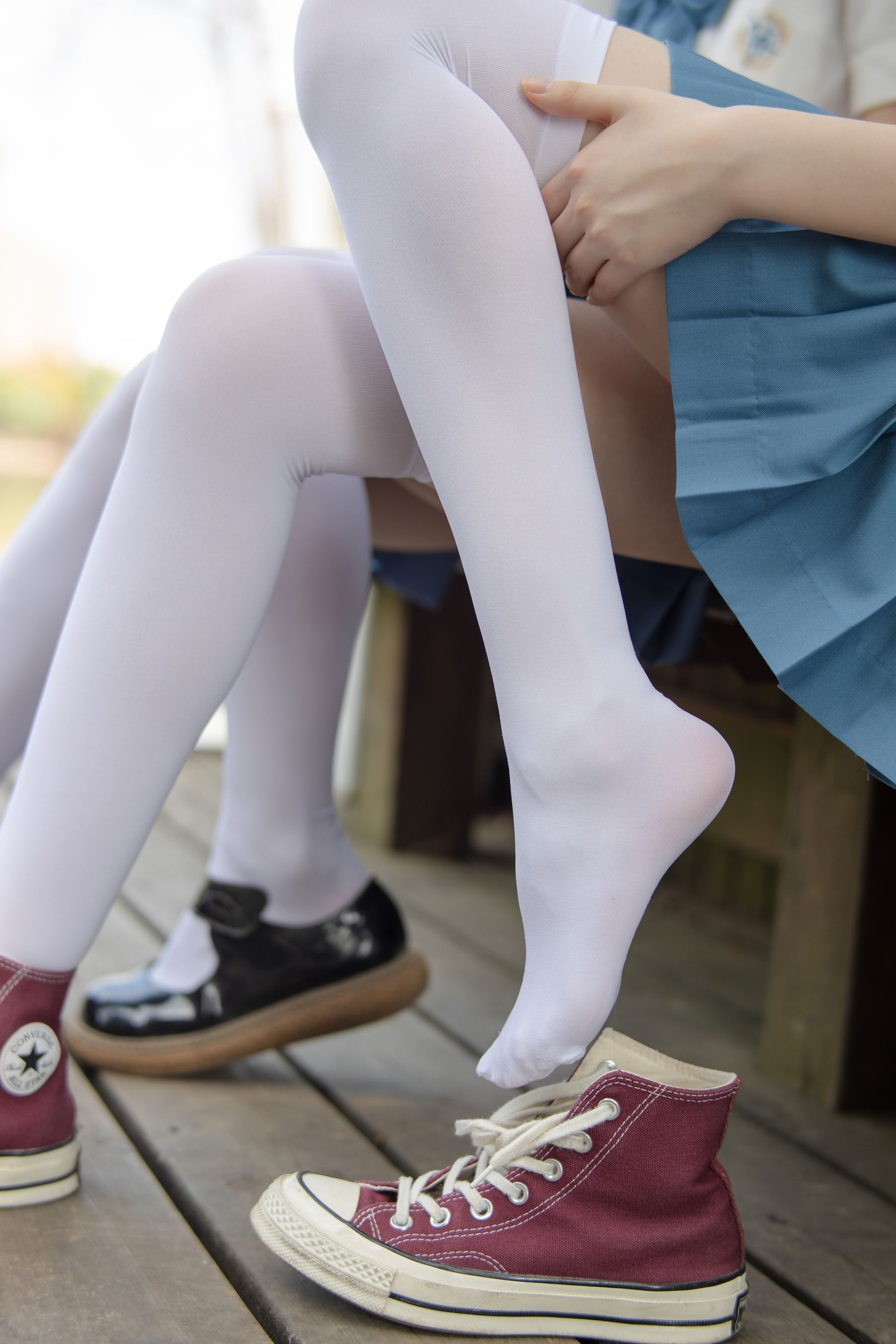 JKFUN-025 默陌&Aika 80D白丝过膝袜-图80