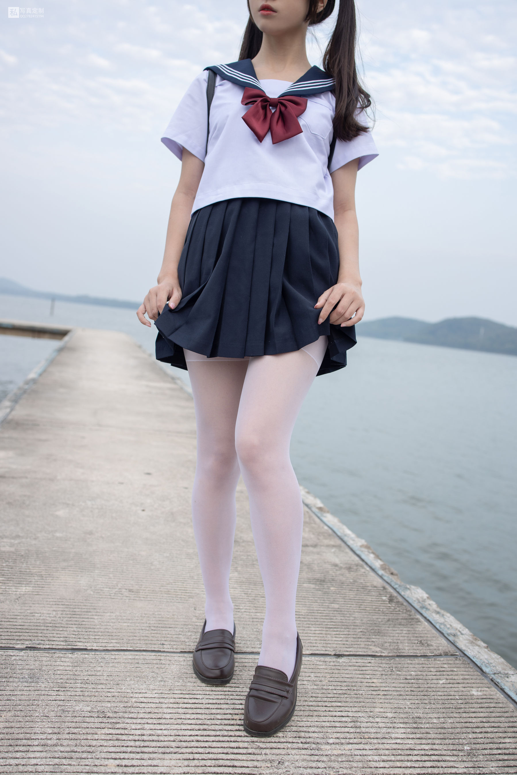JKFUN-028 默陌 15D白丝 抑郁湖边与绝望天台-图9