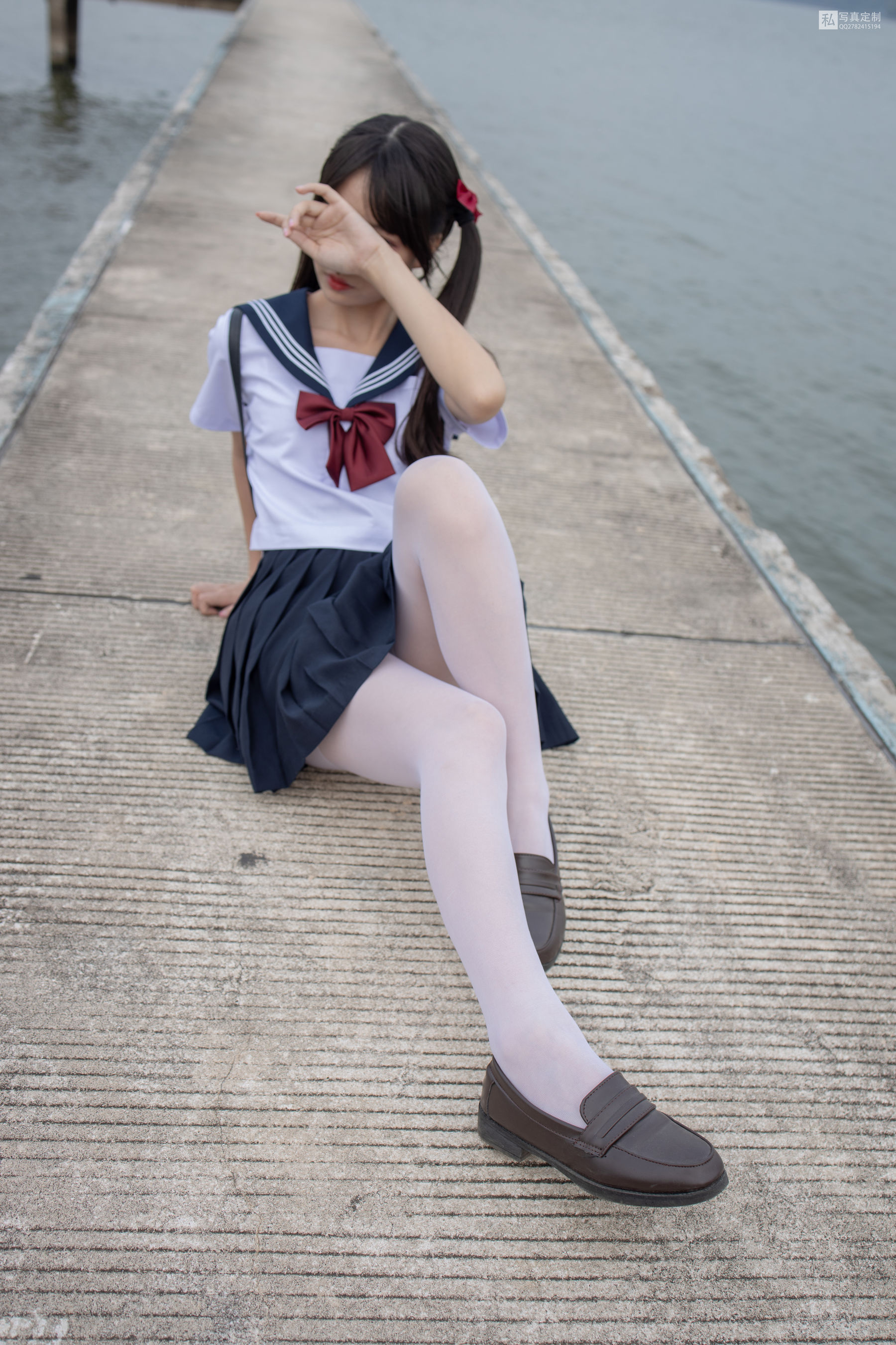 JKFUN-028 默陌 15D白丝 抑郁湖边与绝望天台-图10