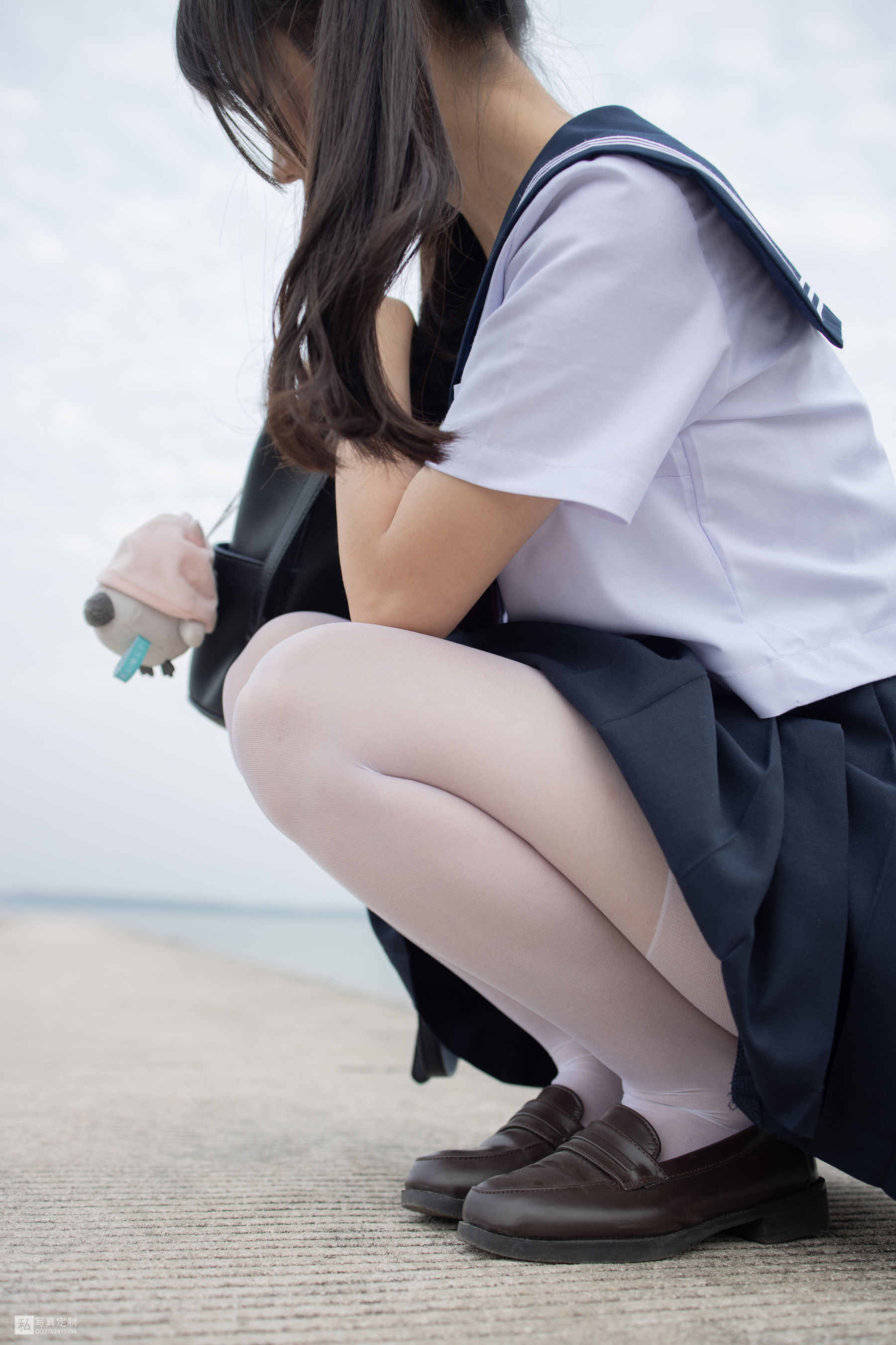 JKFUN-028 默陌 15D白丝 抑郁湖边与绝望天台-图12