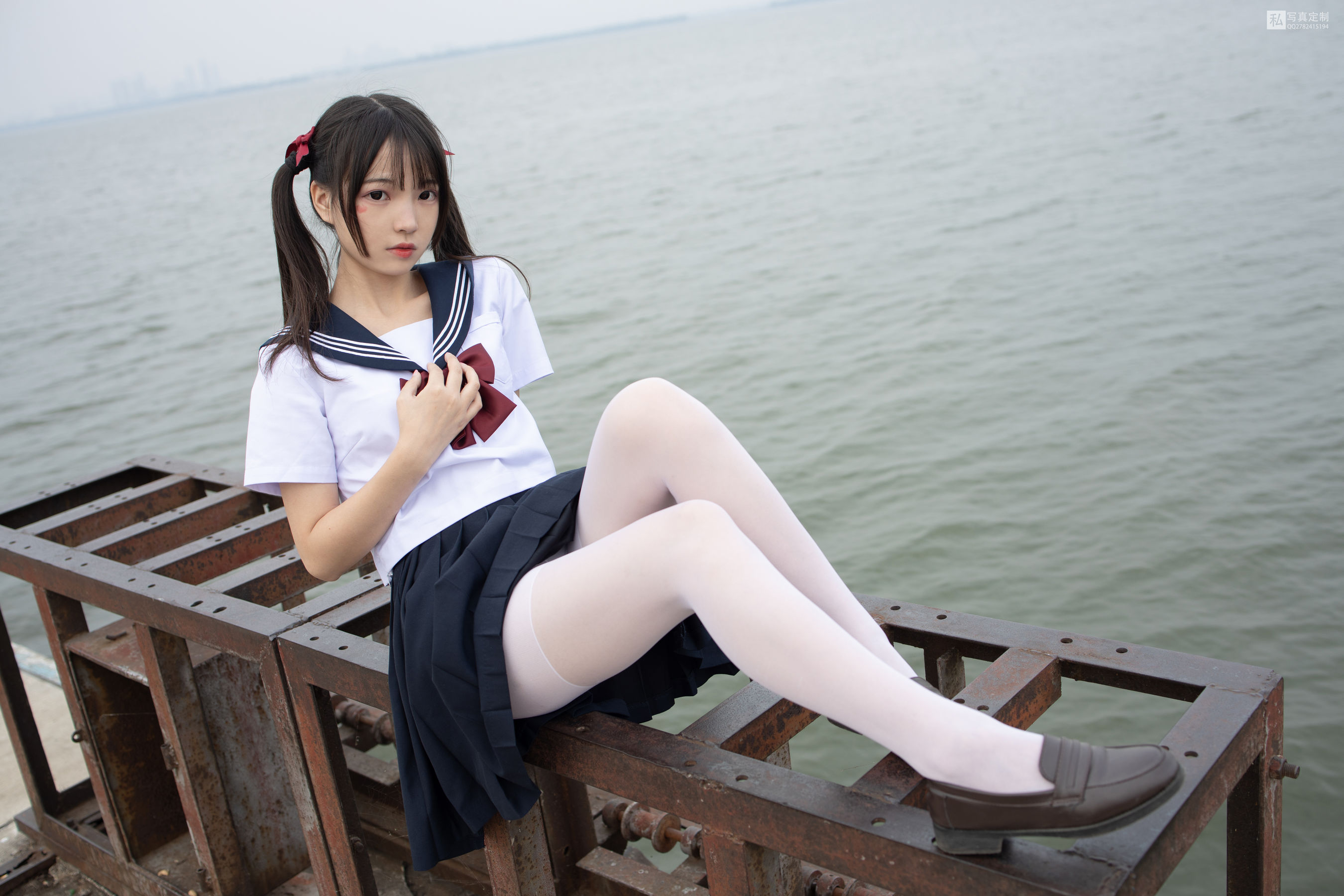 JKFUN-028 默陌 15D白丝 抑郁湖边与绝望天台-图13