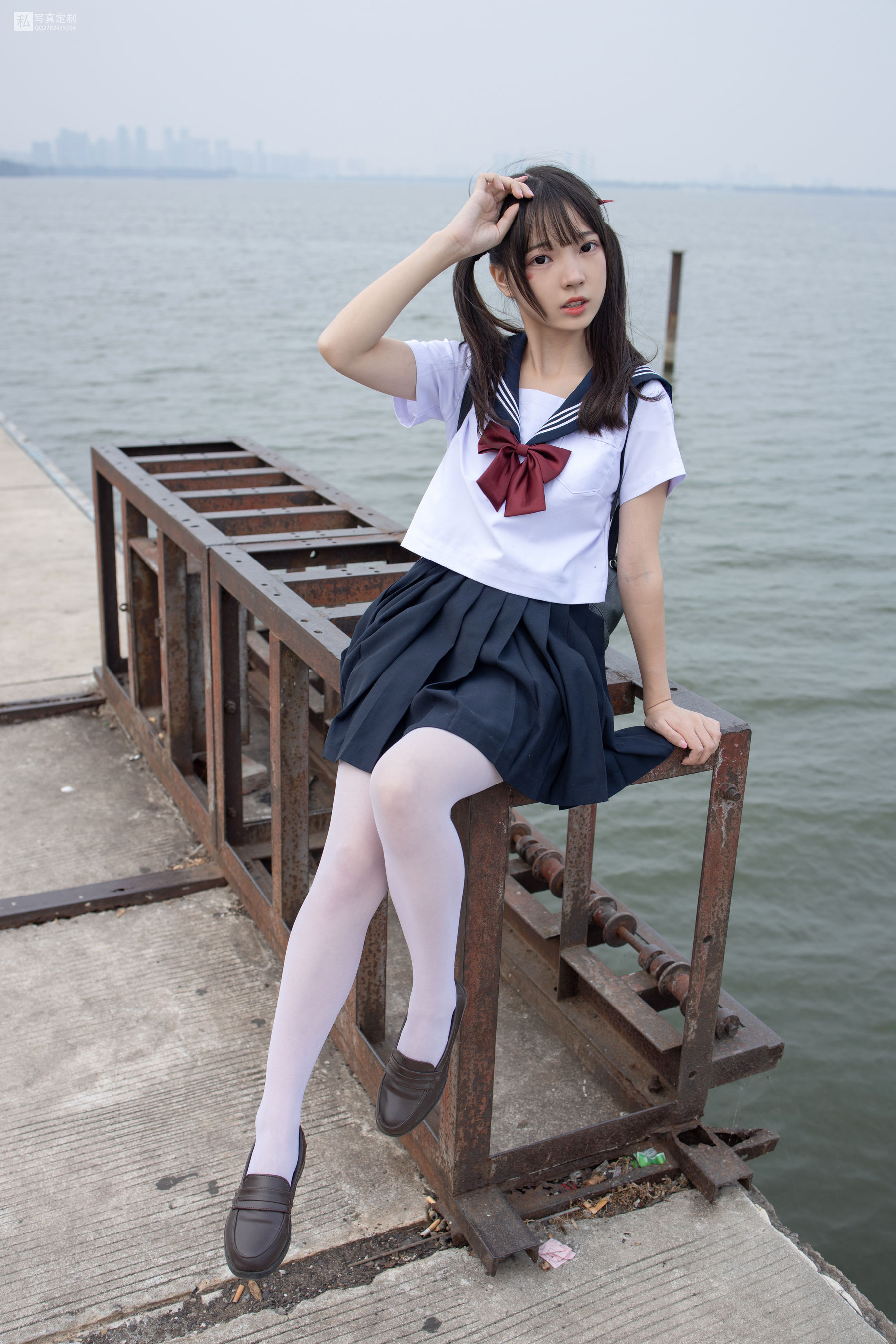 JKFUN-028 默陌 15D白丝 抑郁湖边与绝望天台-图8
