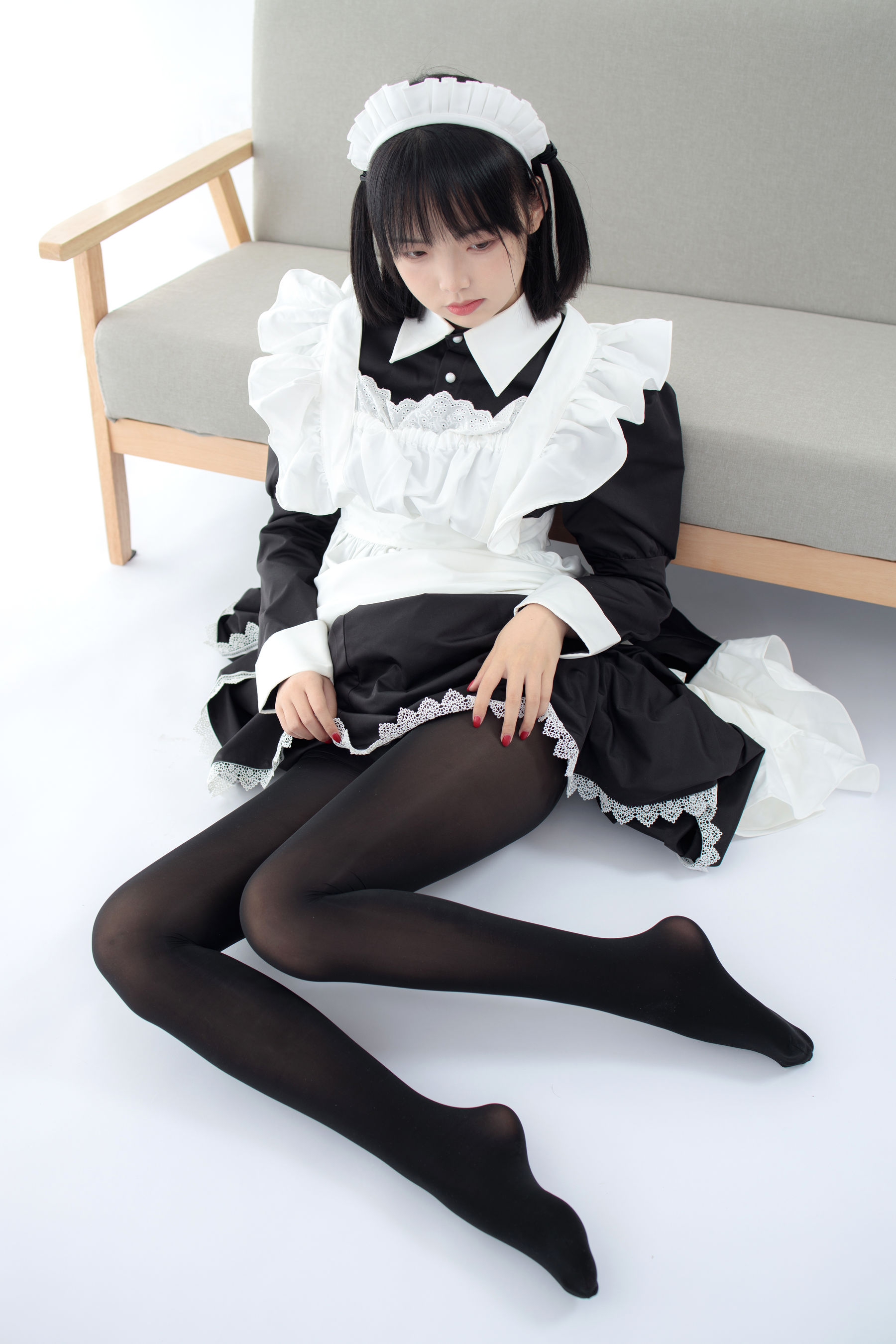 JKFUN-029 卉子 80D黑丝 踩物女仆-图32