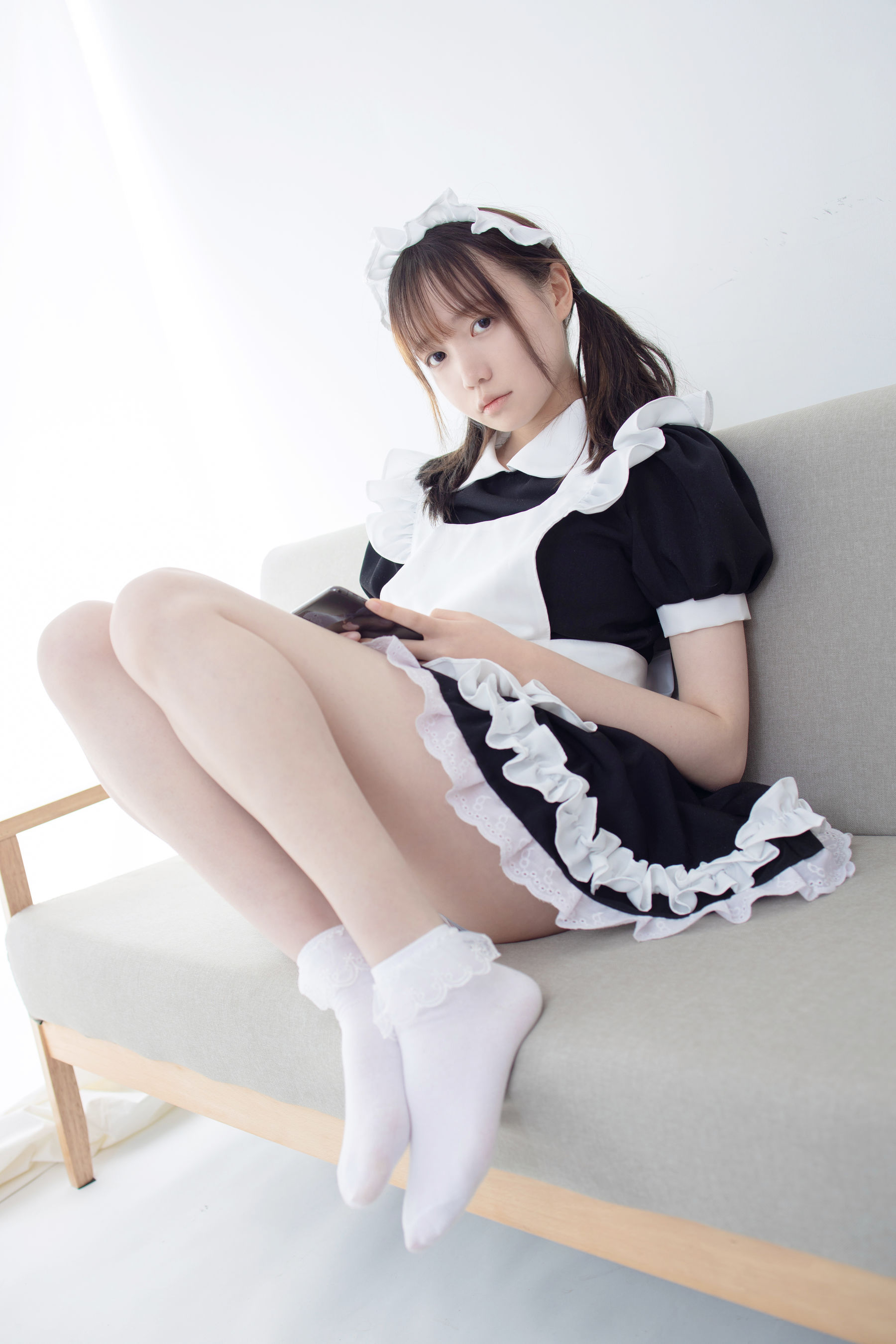 JKFUN-053 Aika 蕾丝花边短袜女仆-图10