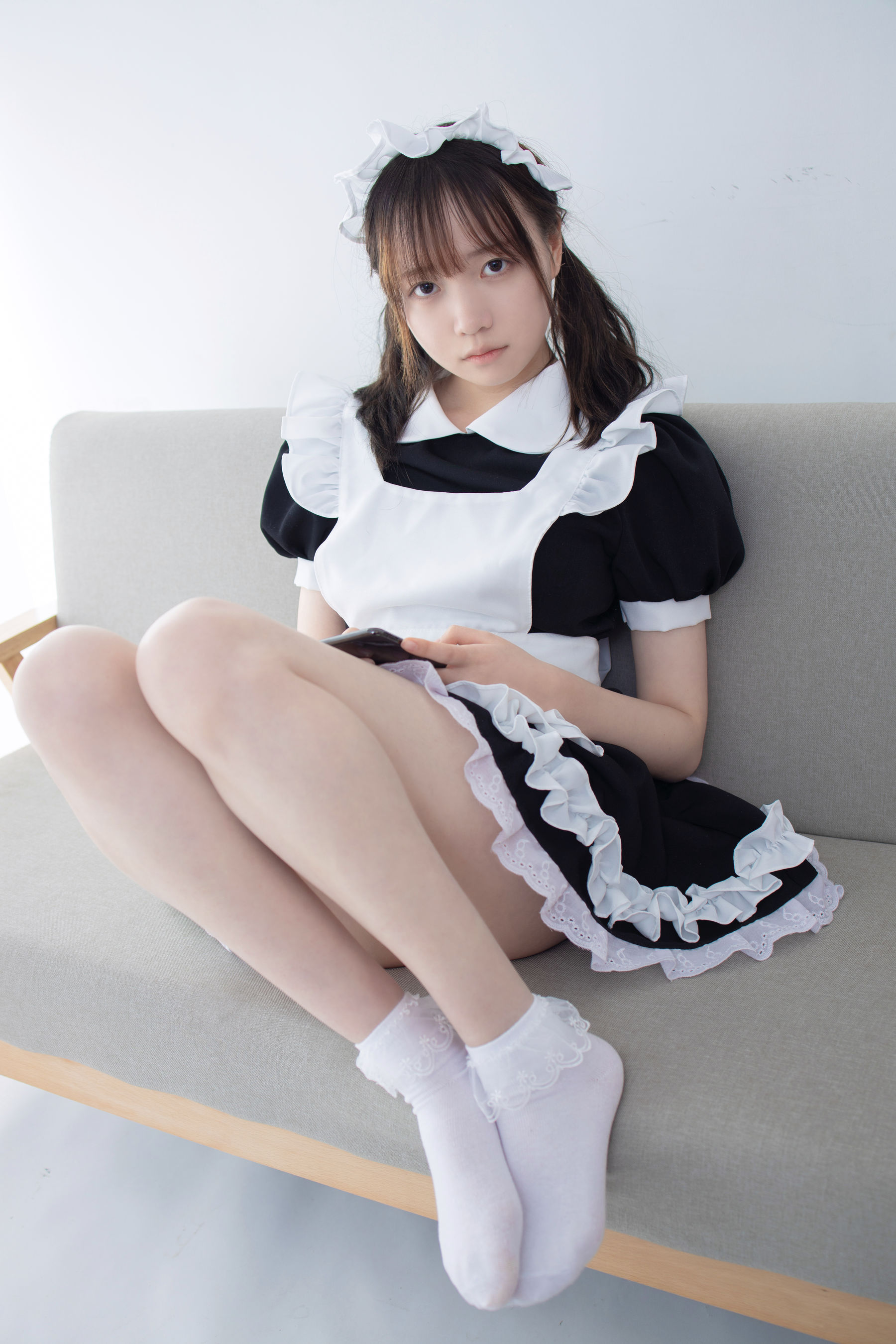JKFUN-053 Aika 蕾丝花边短袜女仆-图11