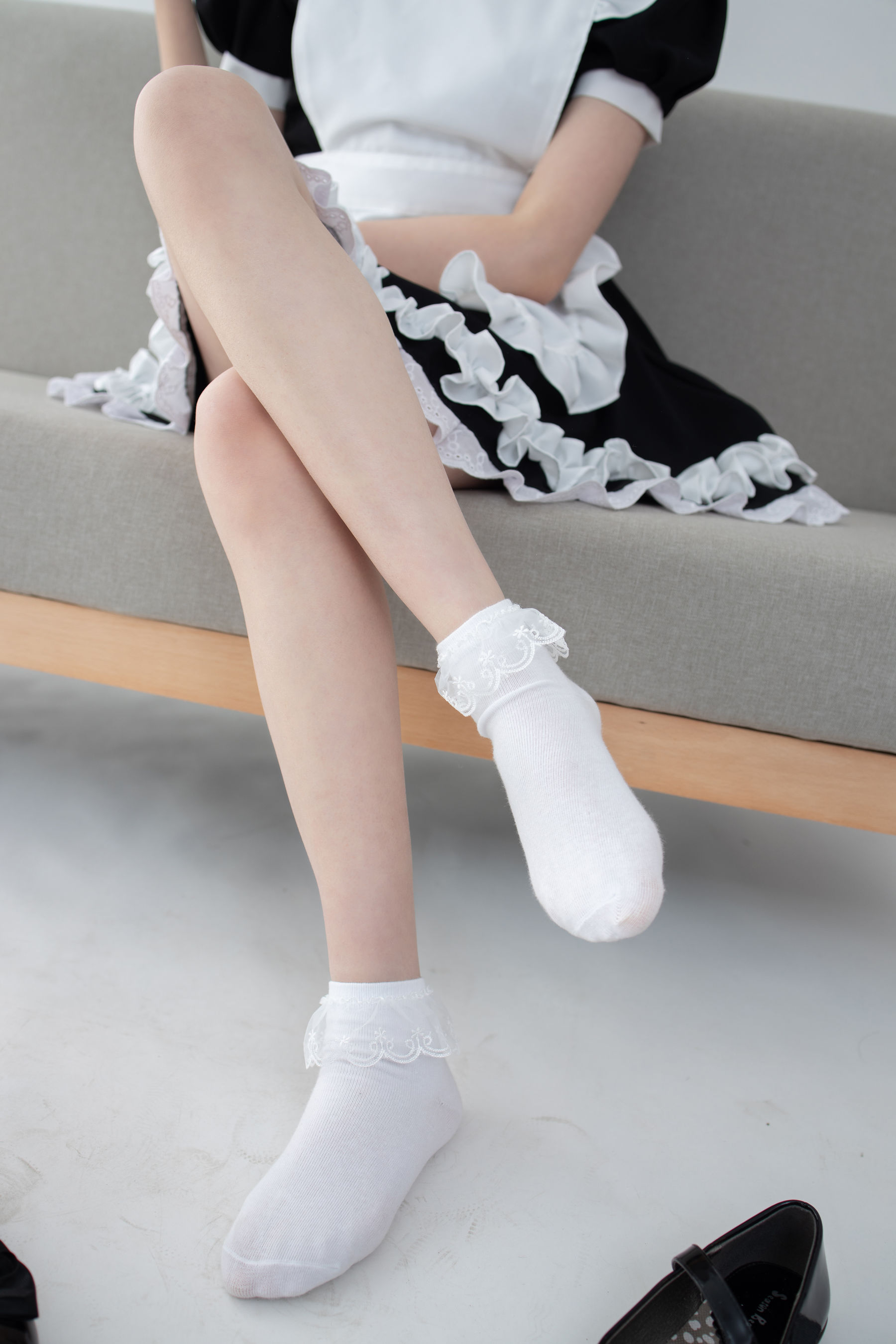 JKFUN-053 Aika 蕾丝花边短袜女仆-图14