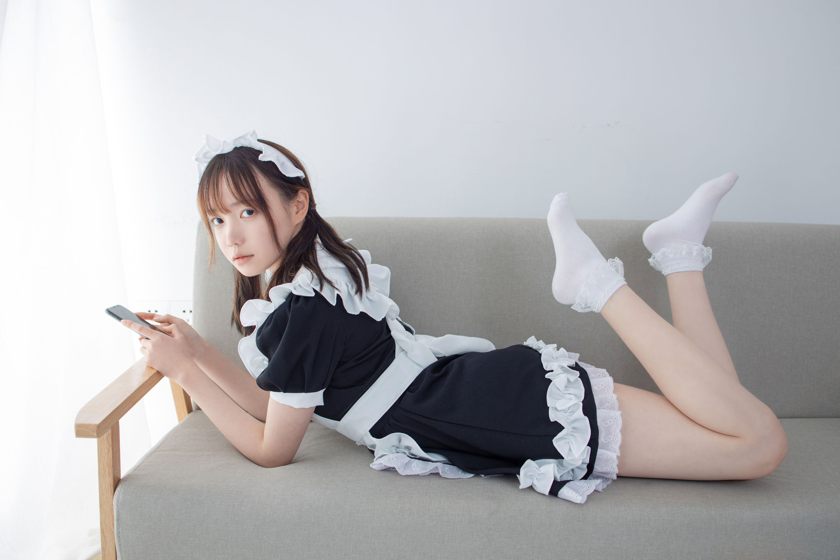 JKFUN-053 Aika 蕾丝花边短袜女仆-图20