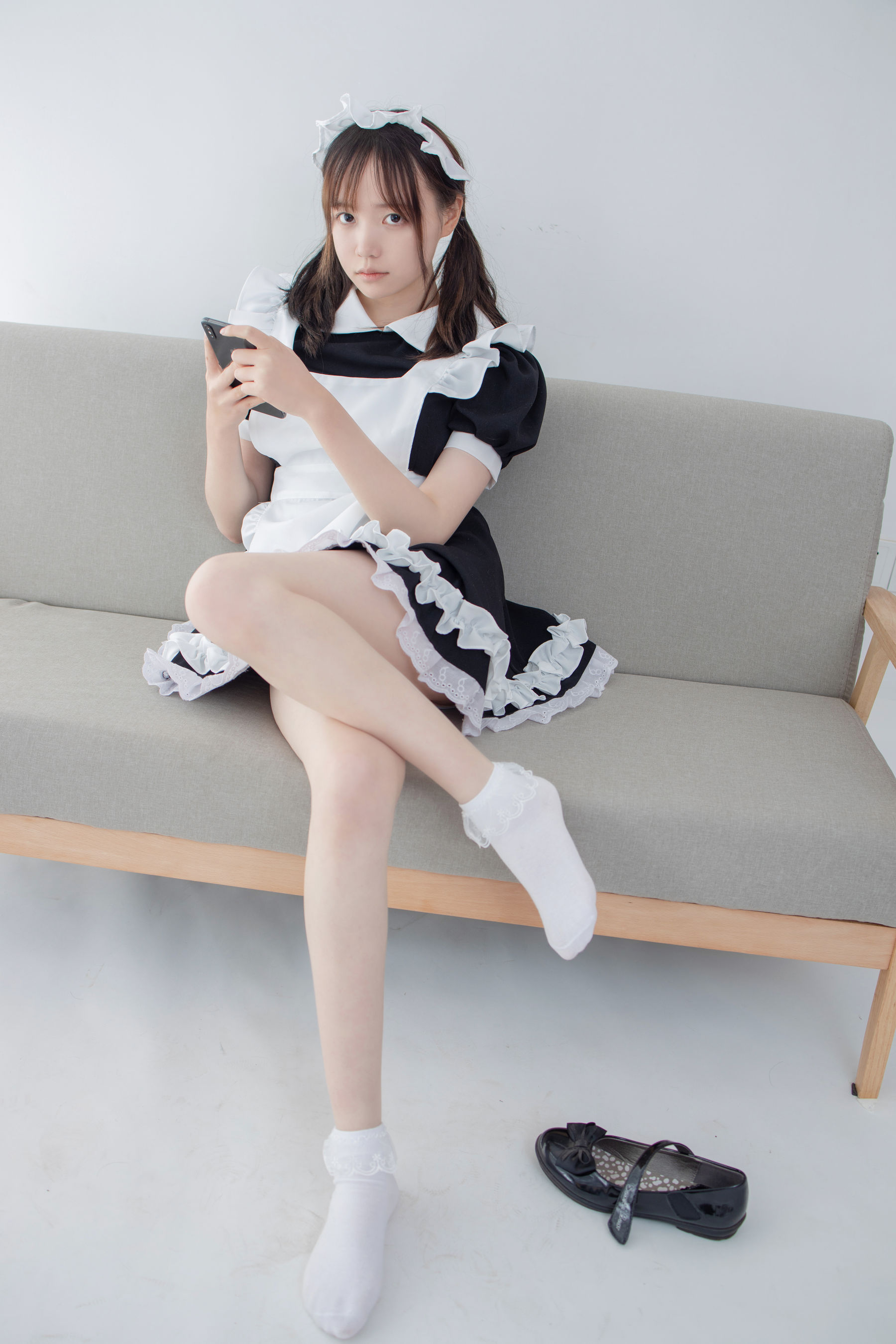 JKFUN-053 Aika 蕾丝花边短袜女仆-图21