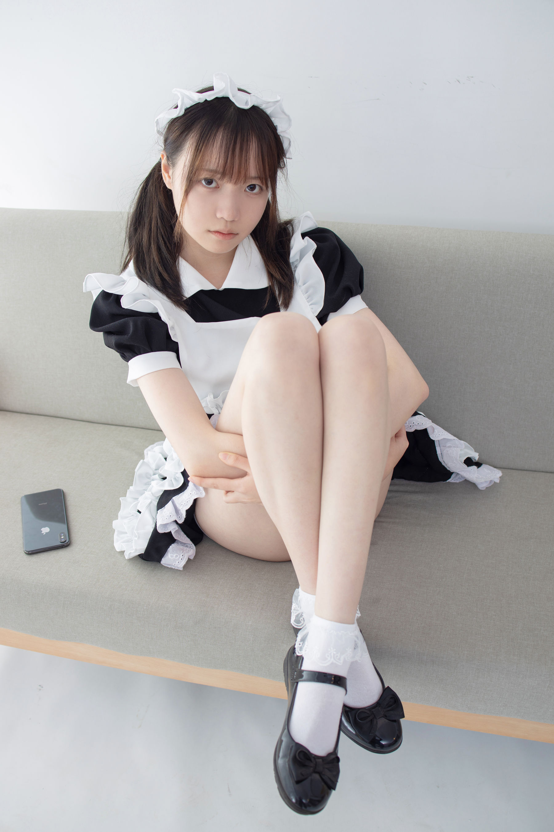 JKFUN-053 Aika 蕾丝花边短袜女仆-图4