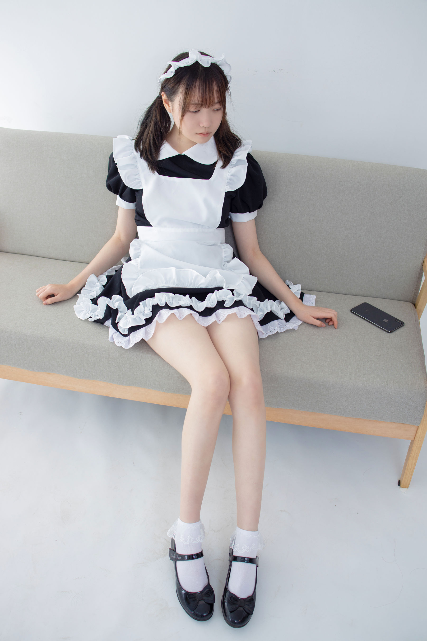 JKFUN-053 Aika 蕾丝花边短袜女仆-图5