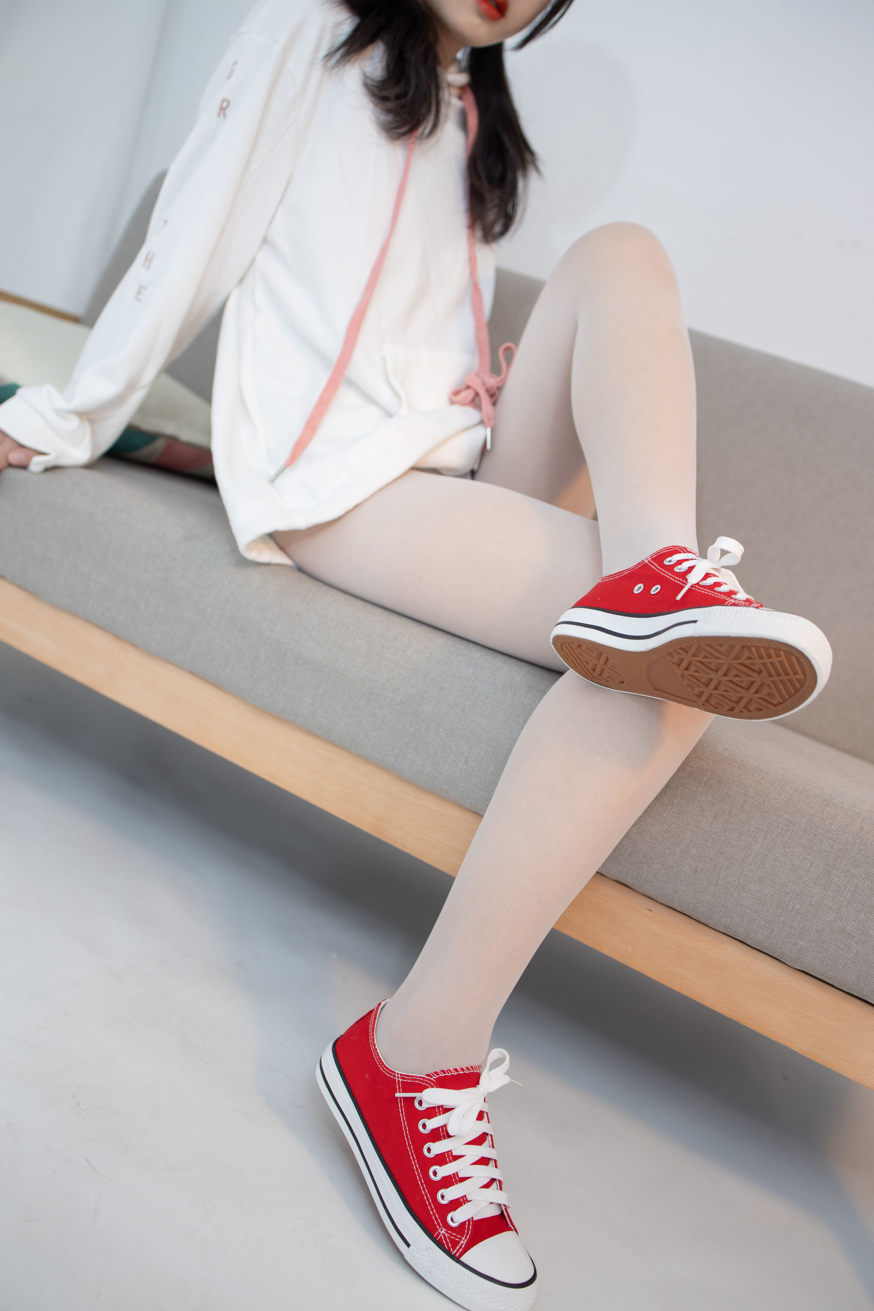 JKFUN-056 小夜 红布鞋白丝 13D白丝-图13
