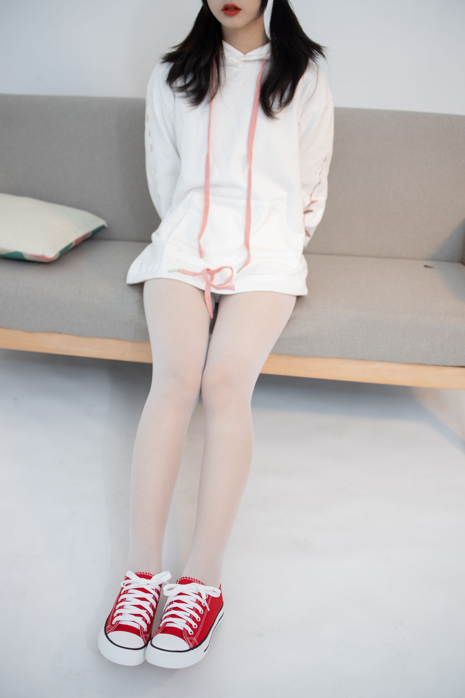 JKFUN-056 小夜 红布鞋白丝 13D白丝-图5