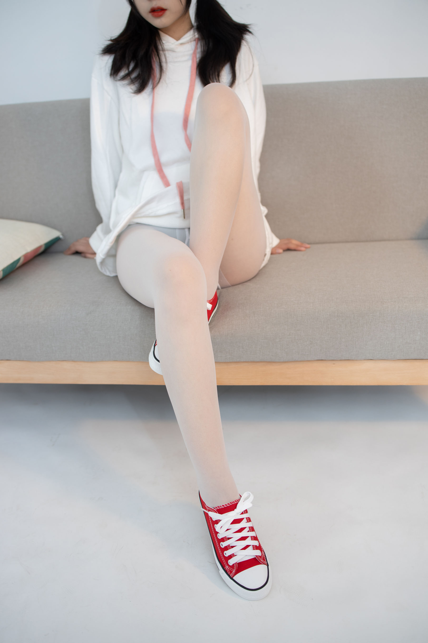 JKFUN-056 小夜 红布鞋白丝 13D白丝-图7