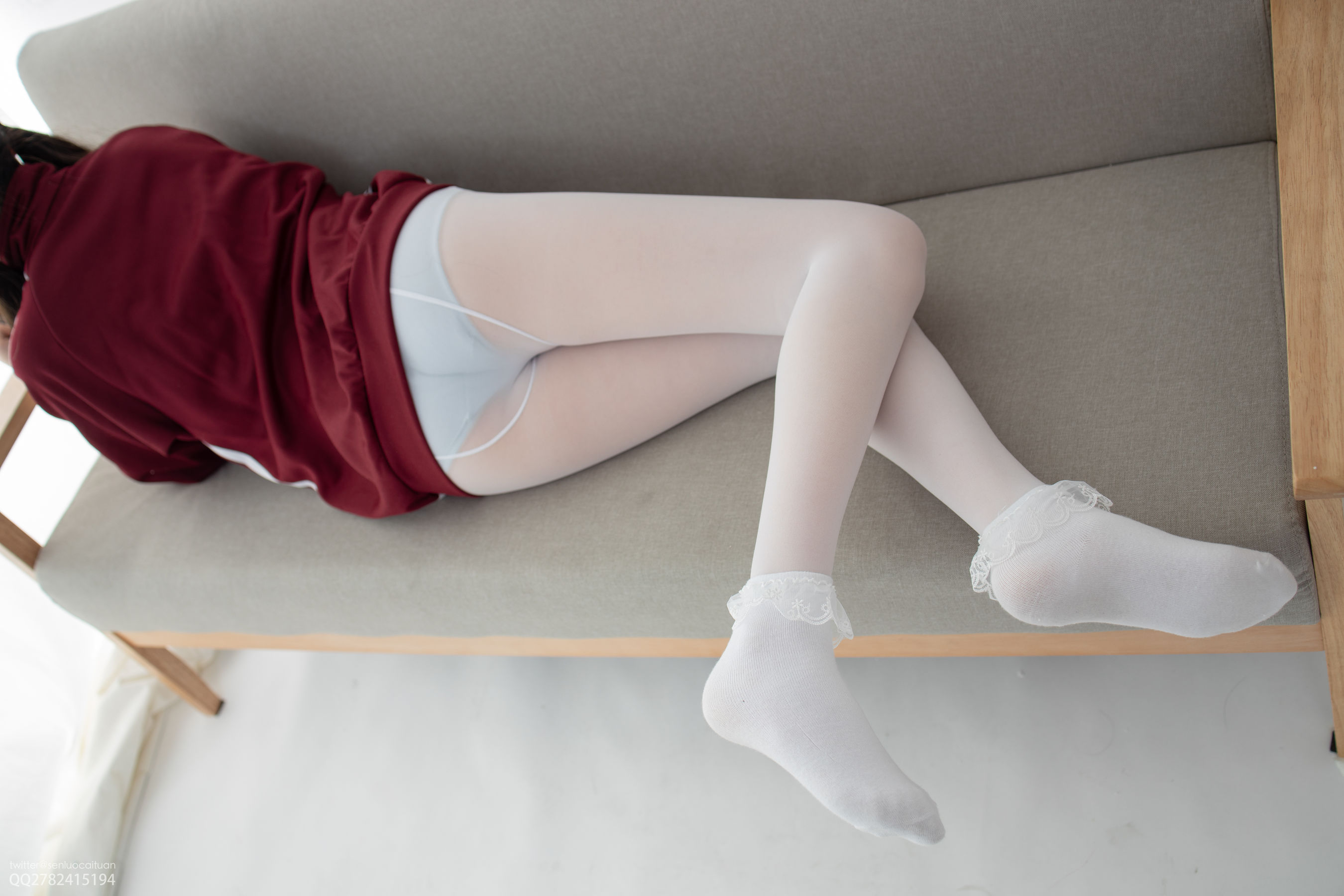 JKFUN-058 Aika 白丝套蕾丝花边短袜-图20