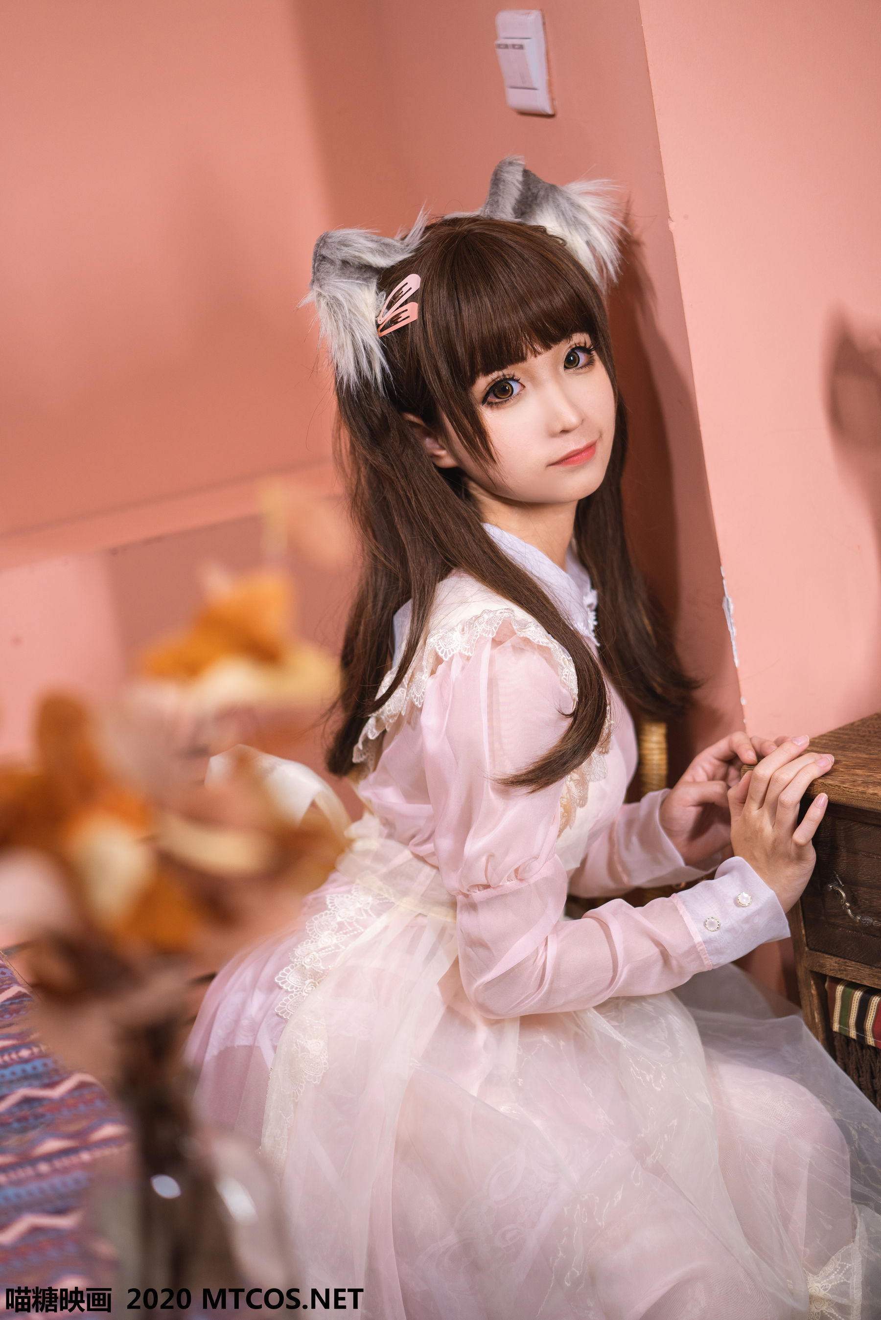 VOL.119 《粉色猫耳女仆》-图0