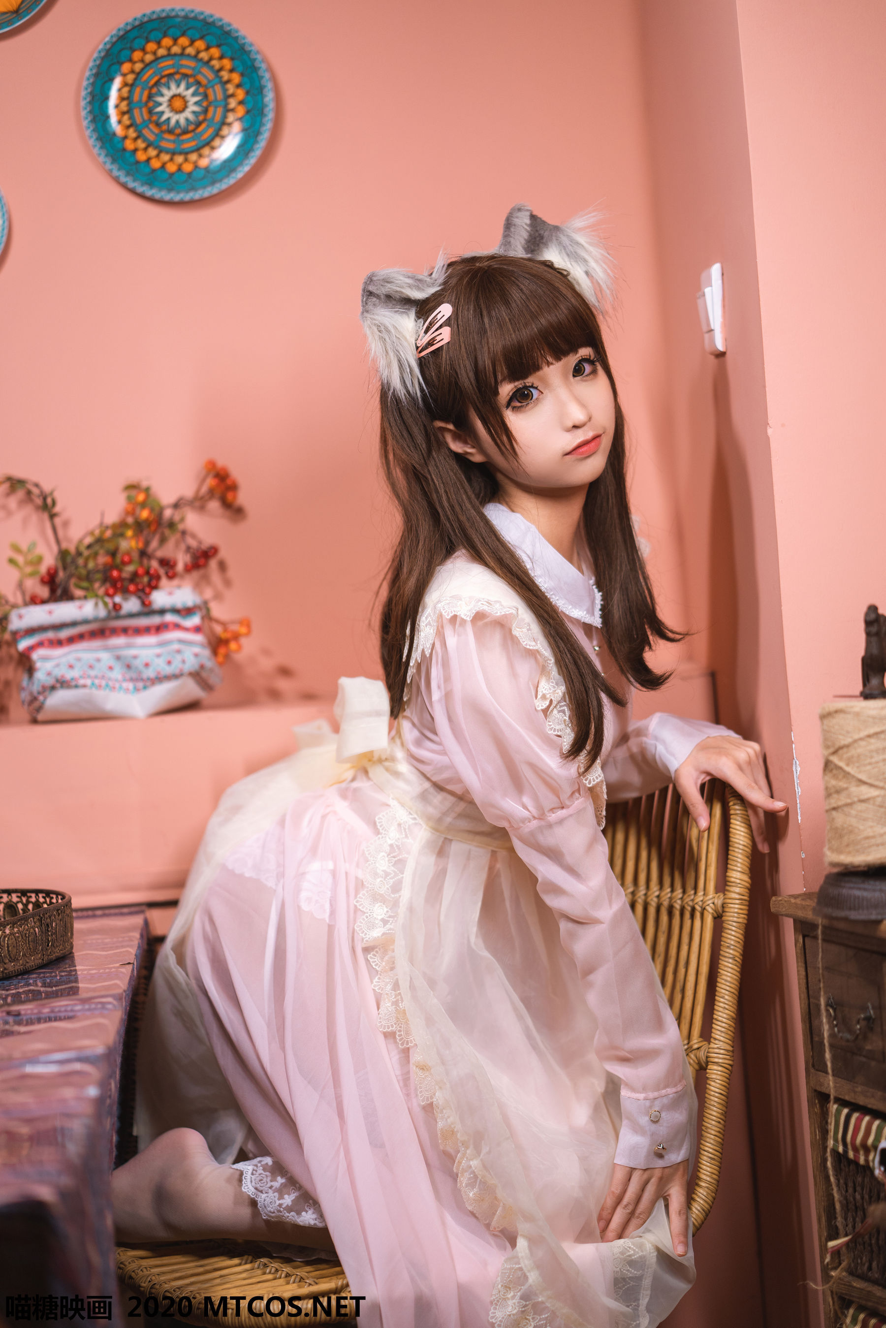 VOL.119 《粉色猫耳女仆》-图12
