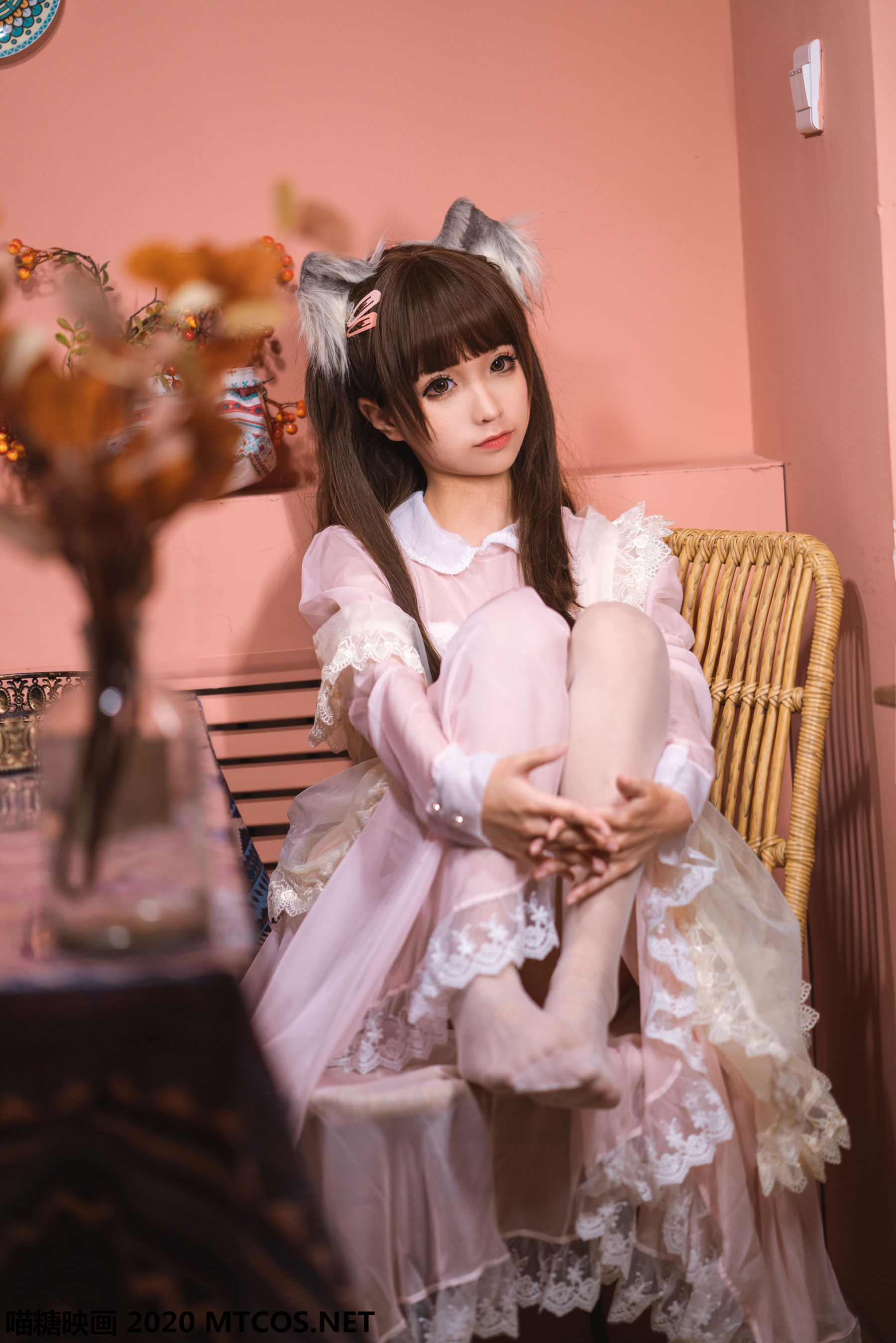 VOL.119 《粉色猫耳女仆》-图7