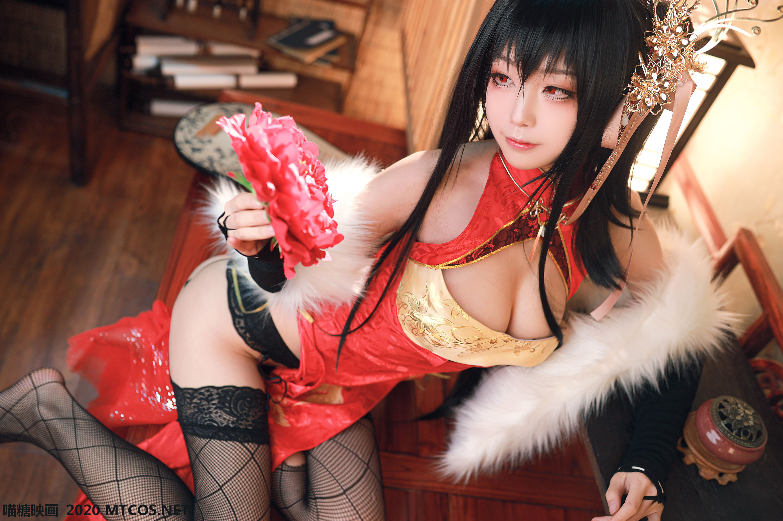 HML.004 水淼大凤旗袍-图33