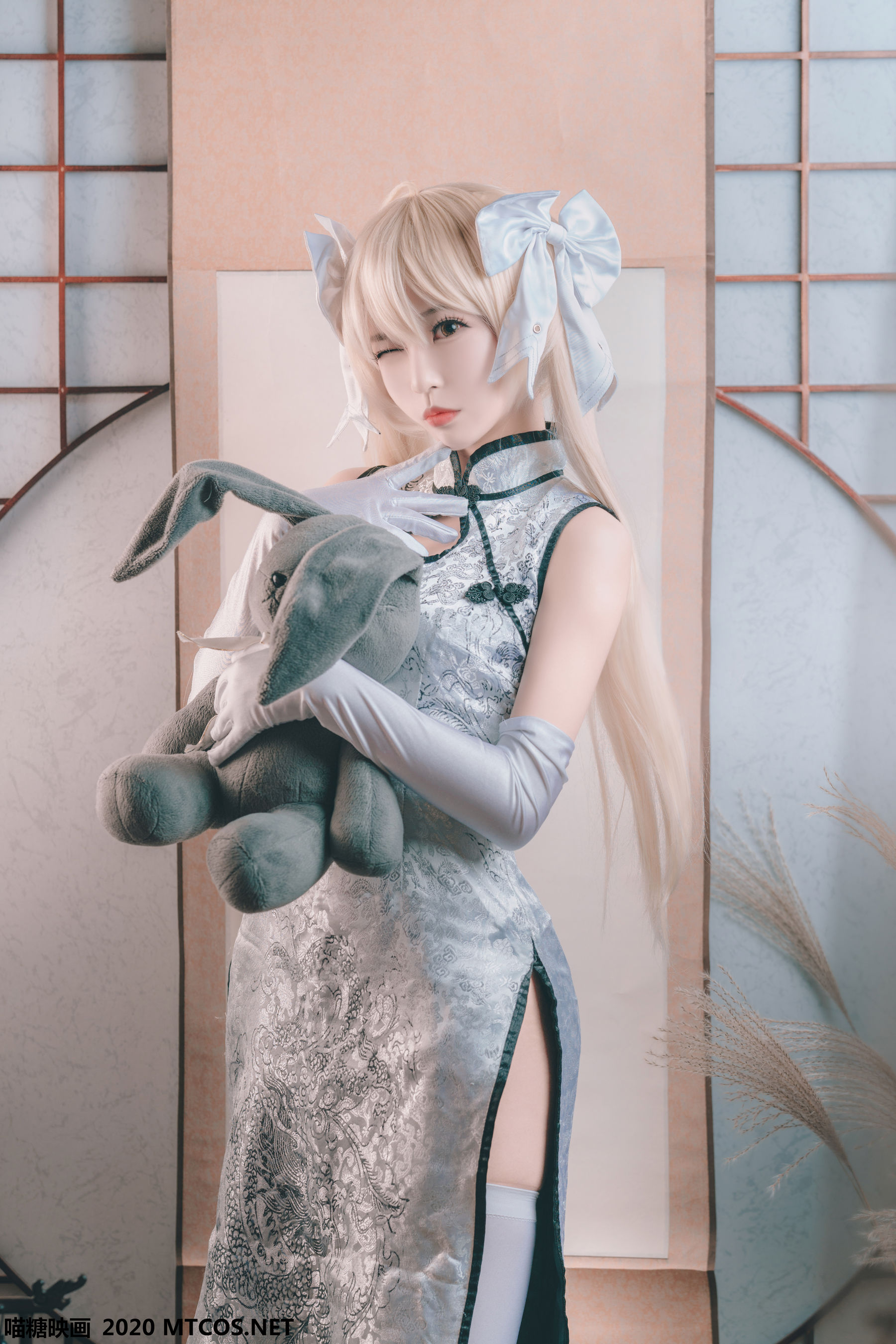 HML.009 银丝旗袍-图2