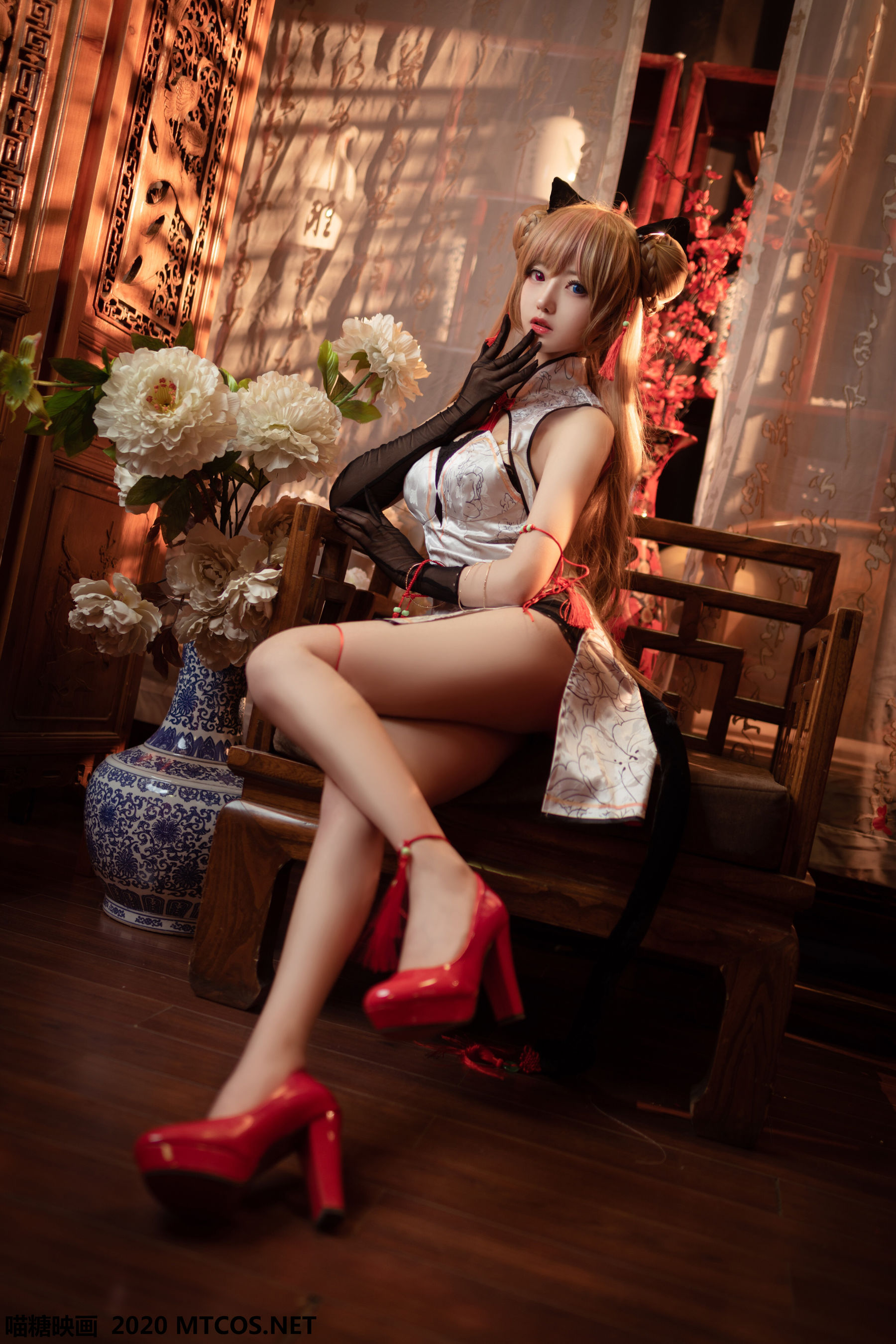 HML.011 蜂糖花旗袍-图5
