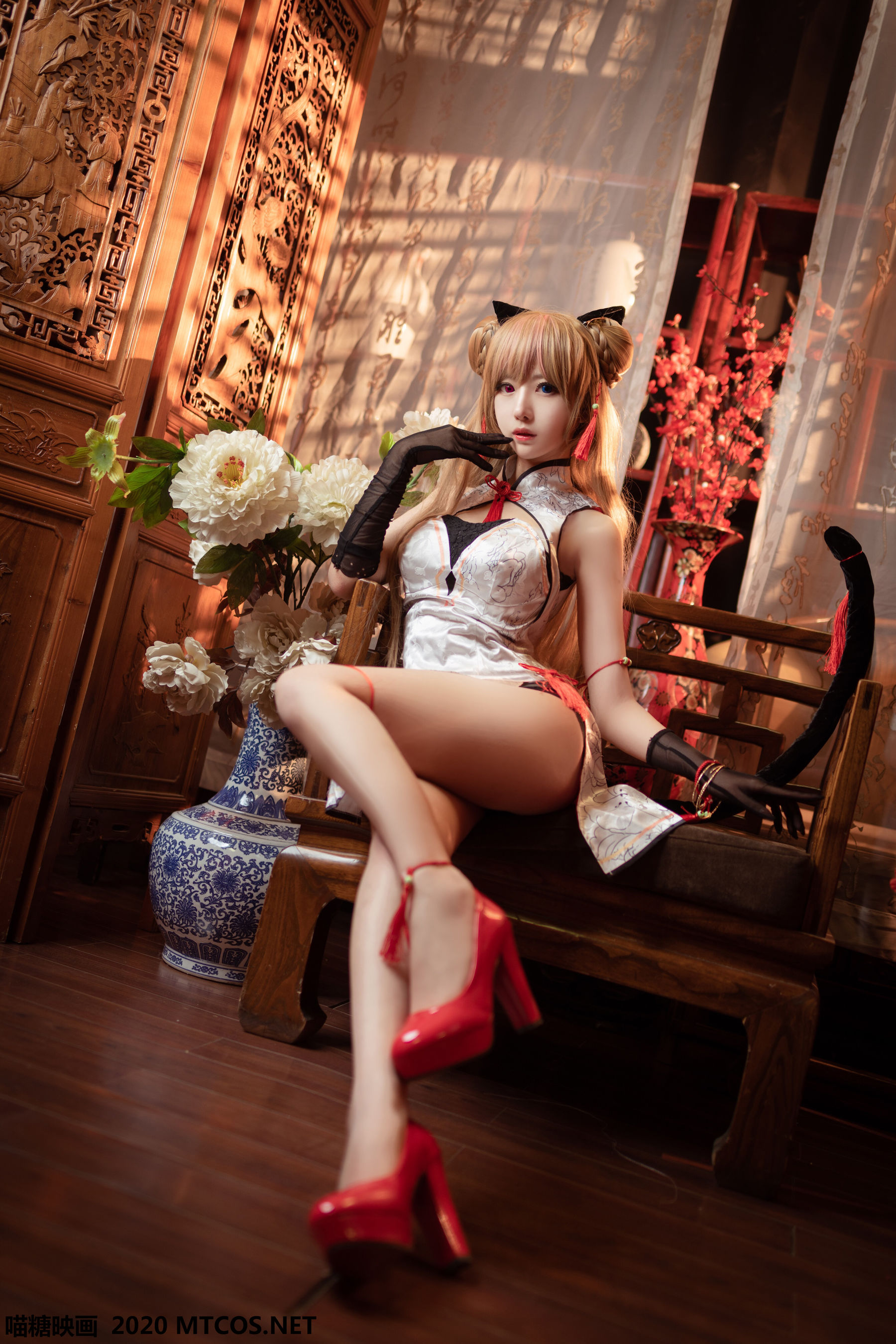 HML.011 蜂糖花旗袍-图7