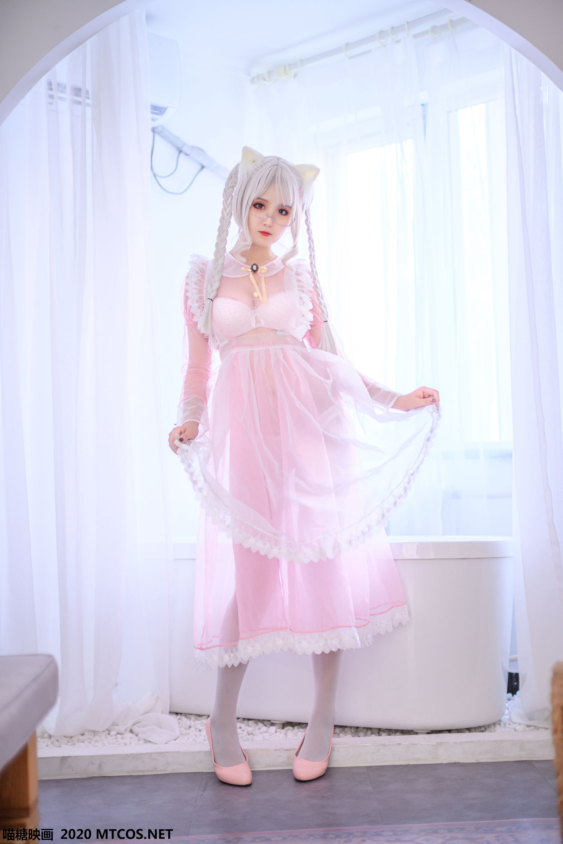 VOL.149 粉色透明女仆-图12