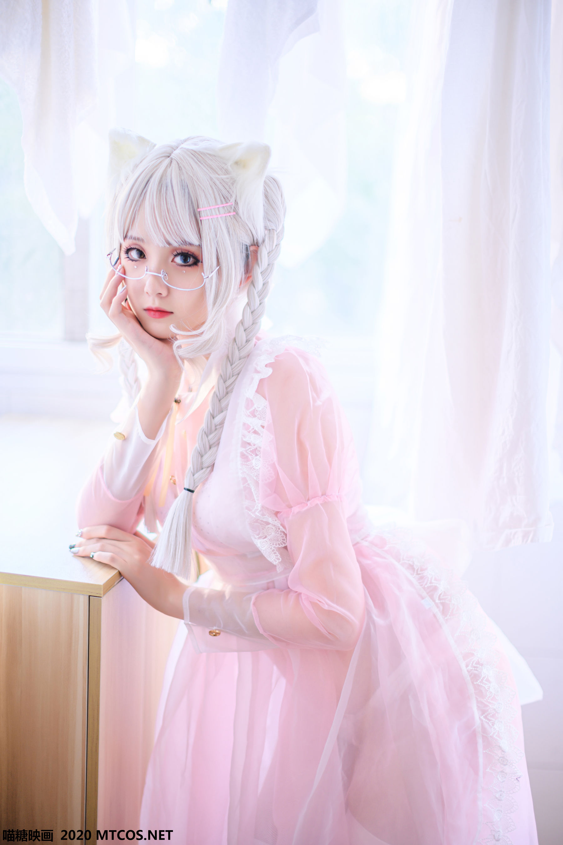 VOL.149 粉色透明女仆-图3