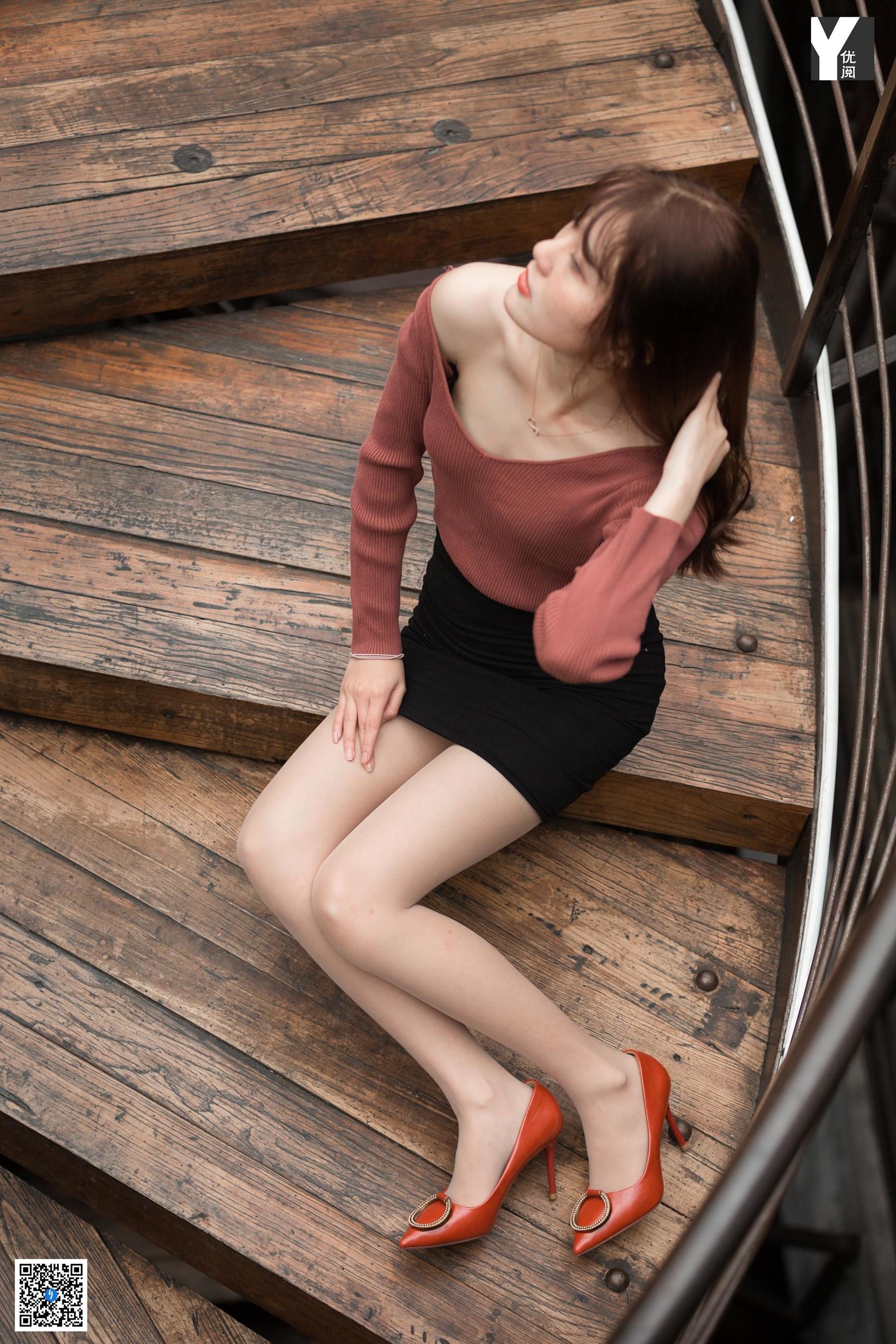 模特 婉萍 《探密旋转楼梯》-图33