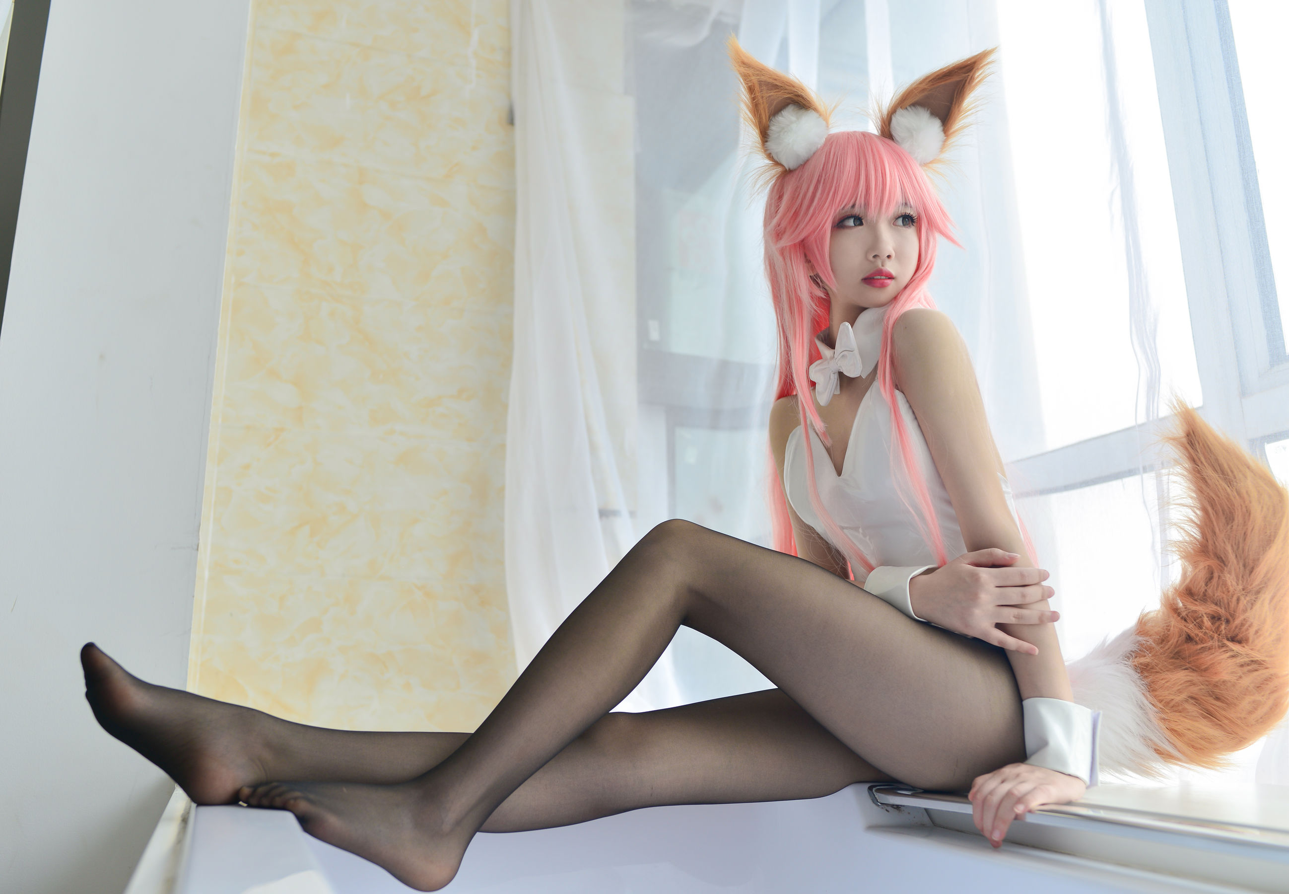Cos小姐姐雪琪 玉藻前兔女郎-图11
